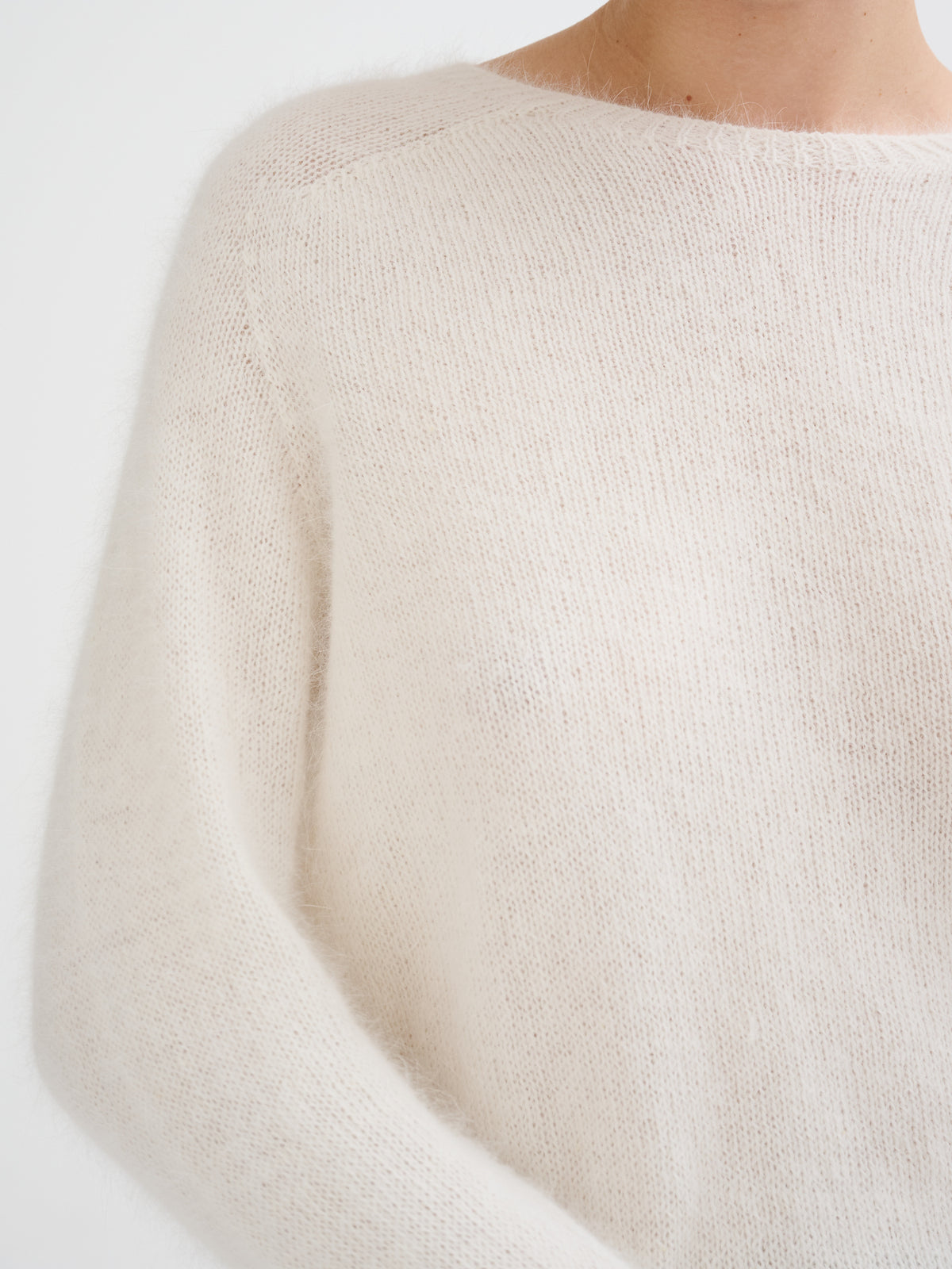 Oversized angora sweater