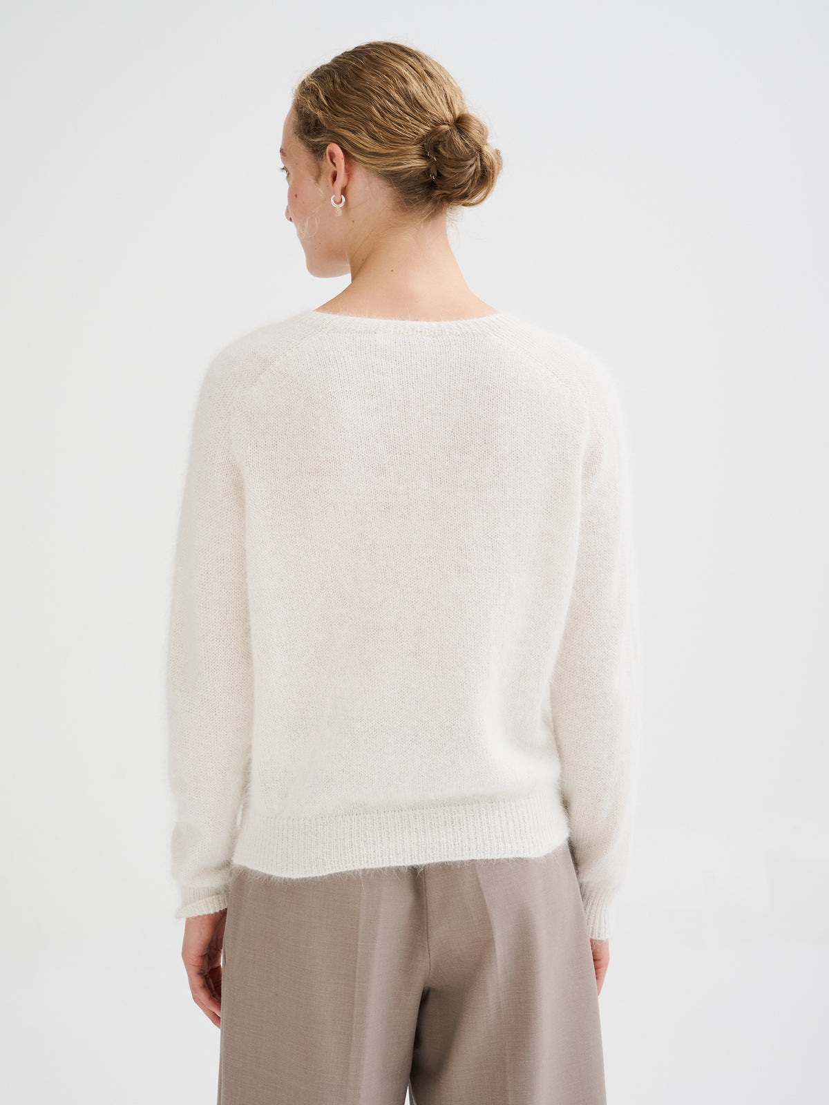 Oversized angora sweater