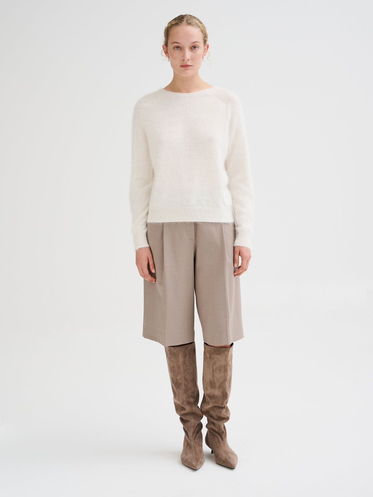 Oversized angora sweater