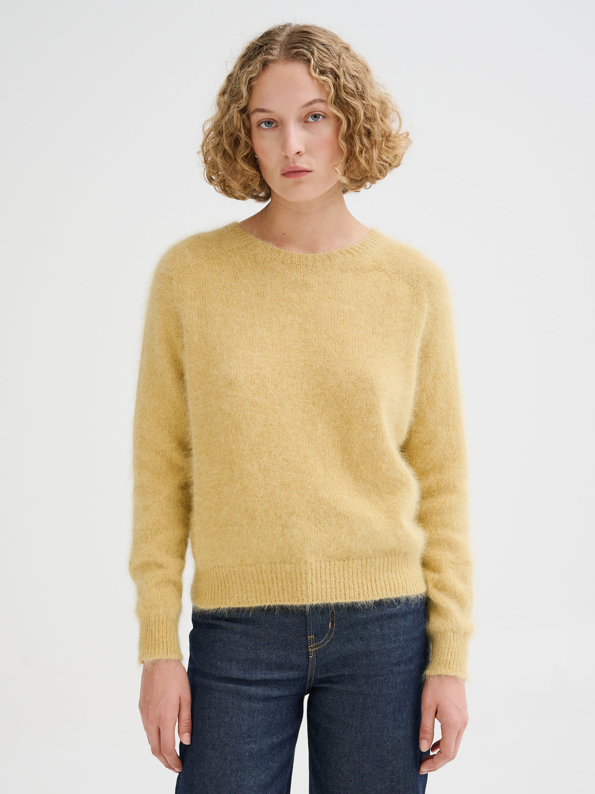Oversized angora sweater
