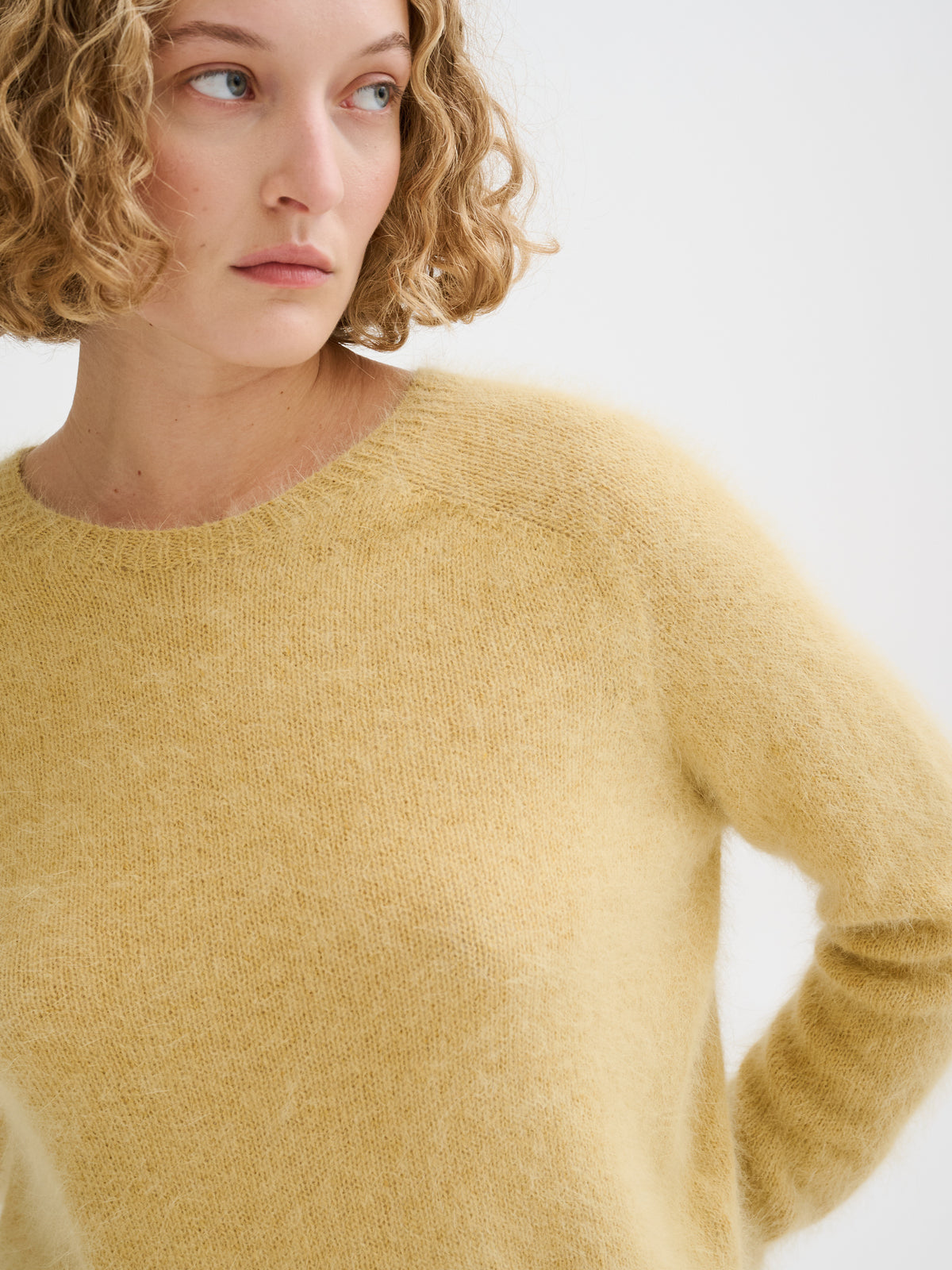Oversized angora sweater