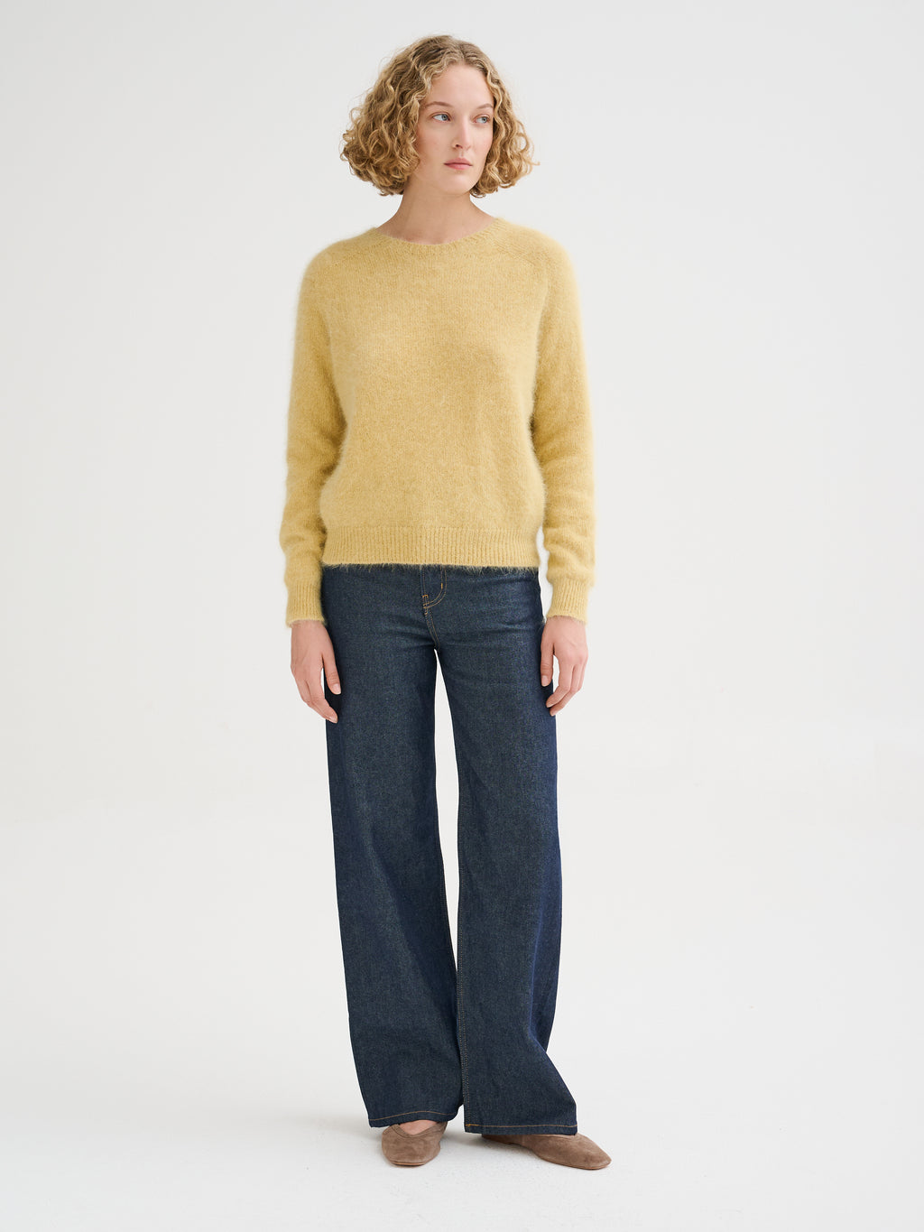 Oversized angora sweater