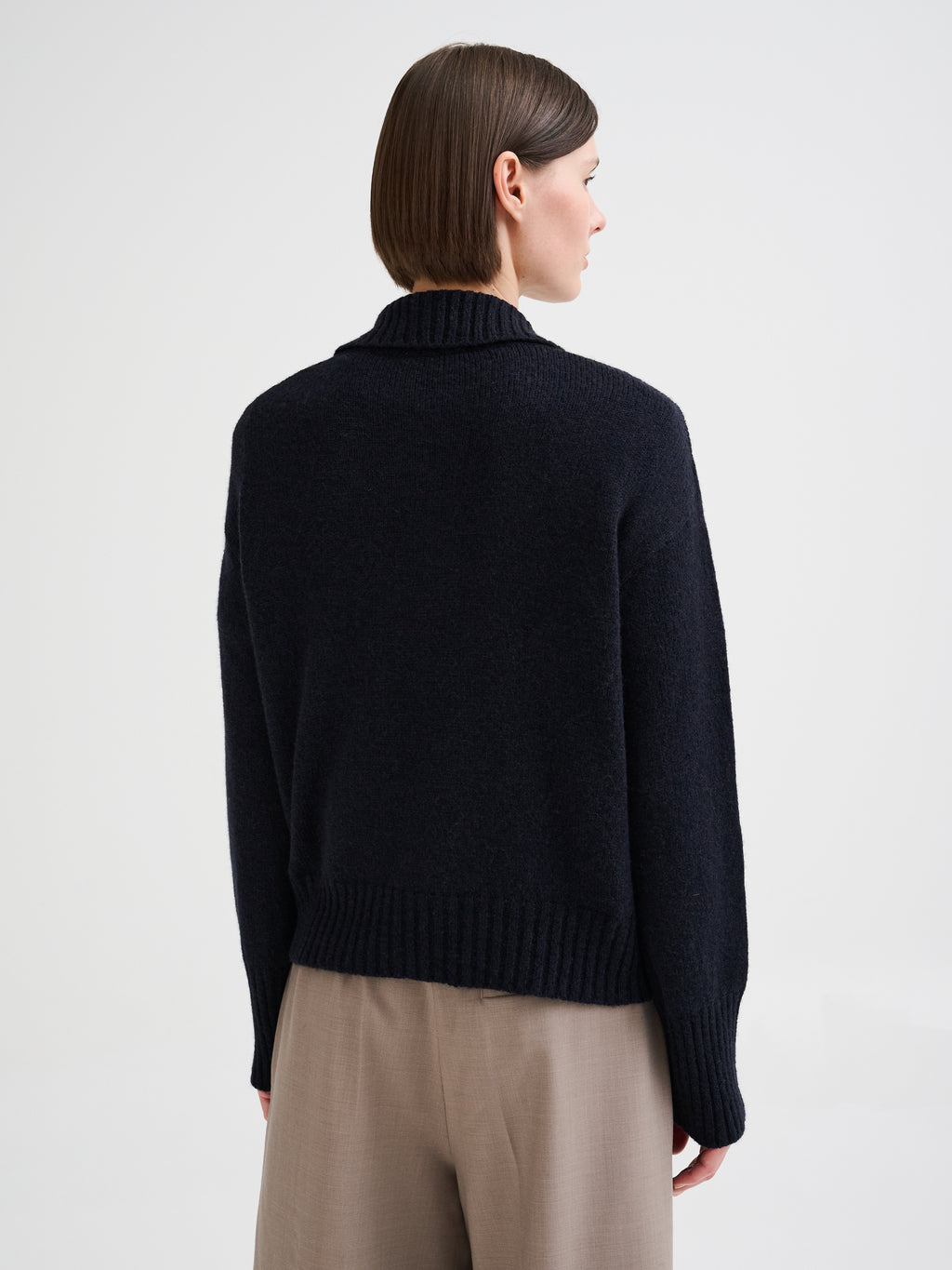 Wool and camel polo