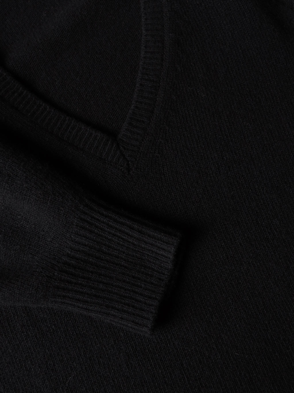 Merino wool and cashmere V-neck dress