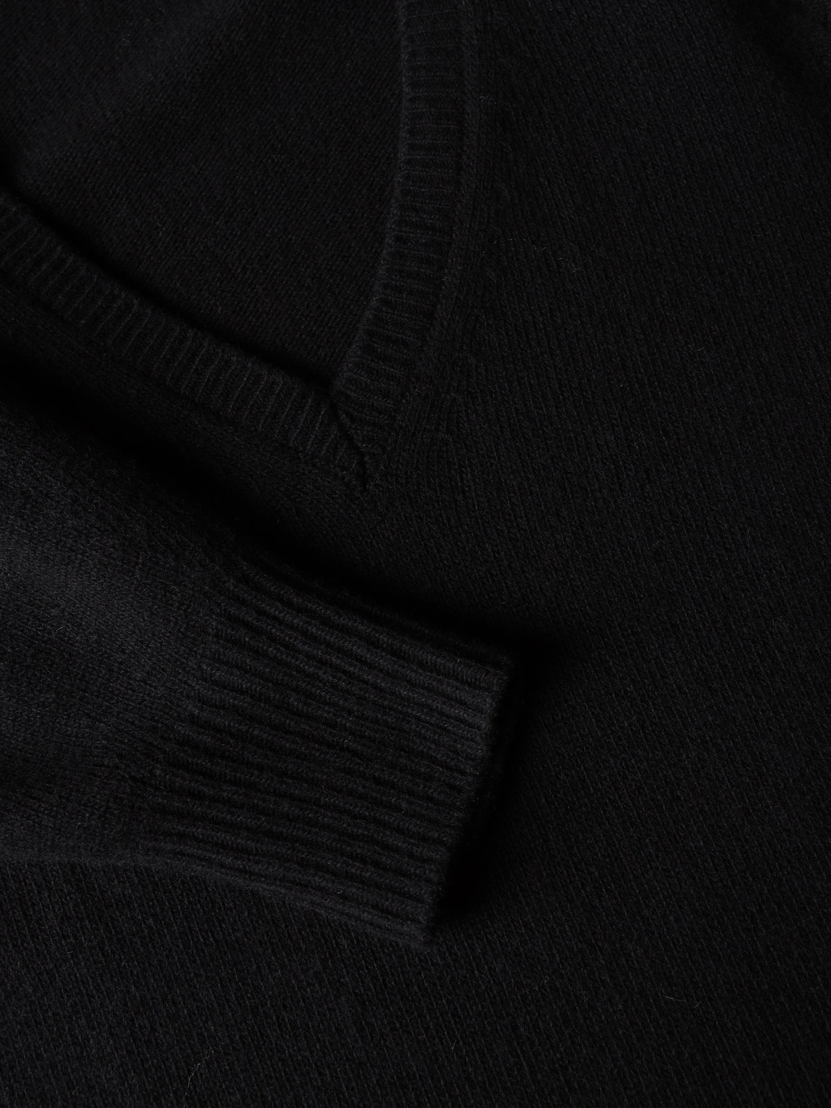 Merino wool and cashmere V-neck dress