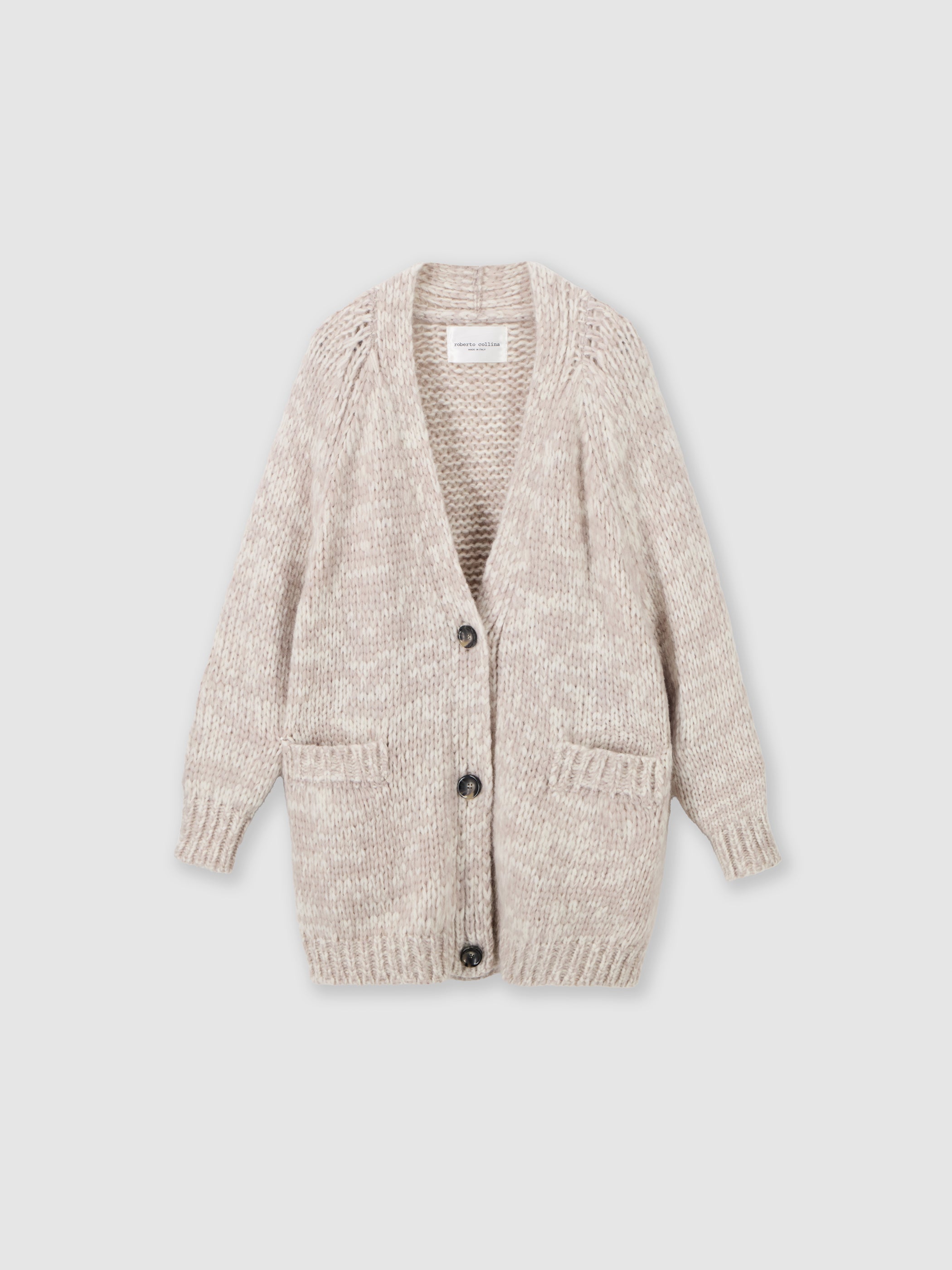 Chunky mouliné cardigan