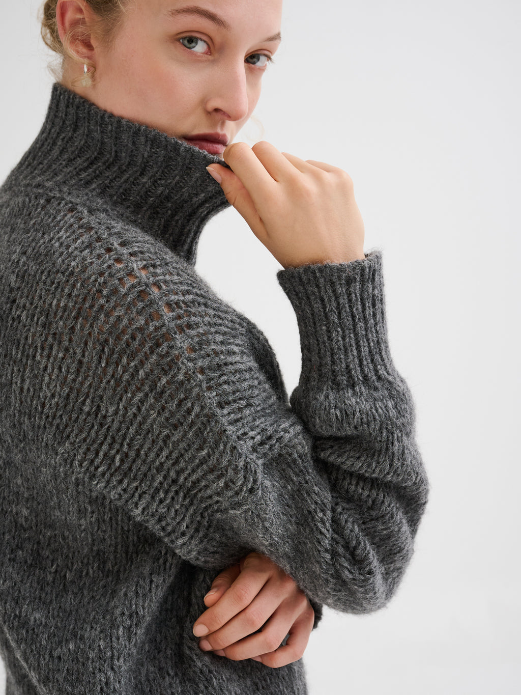 Baby alpaca turtleneck