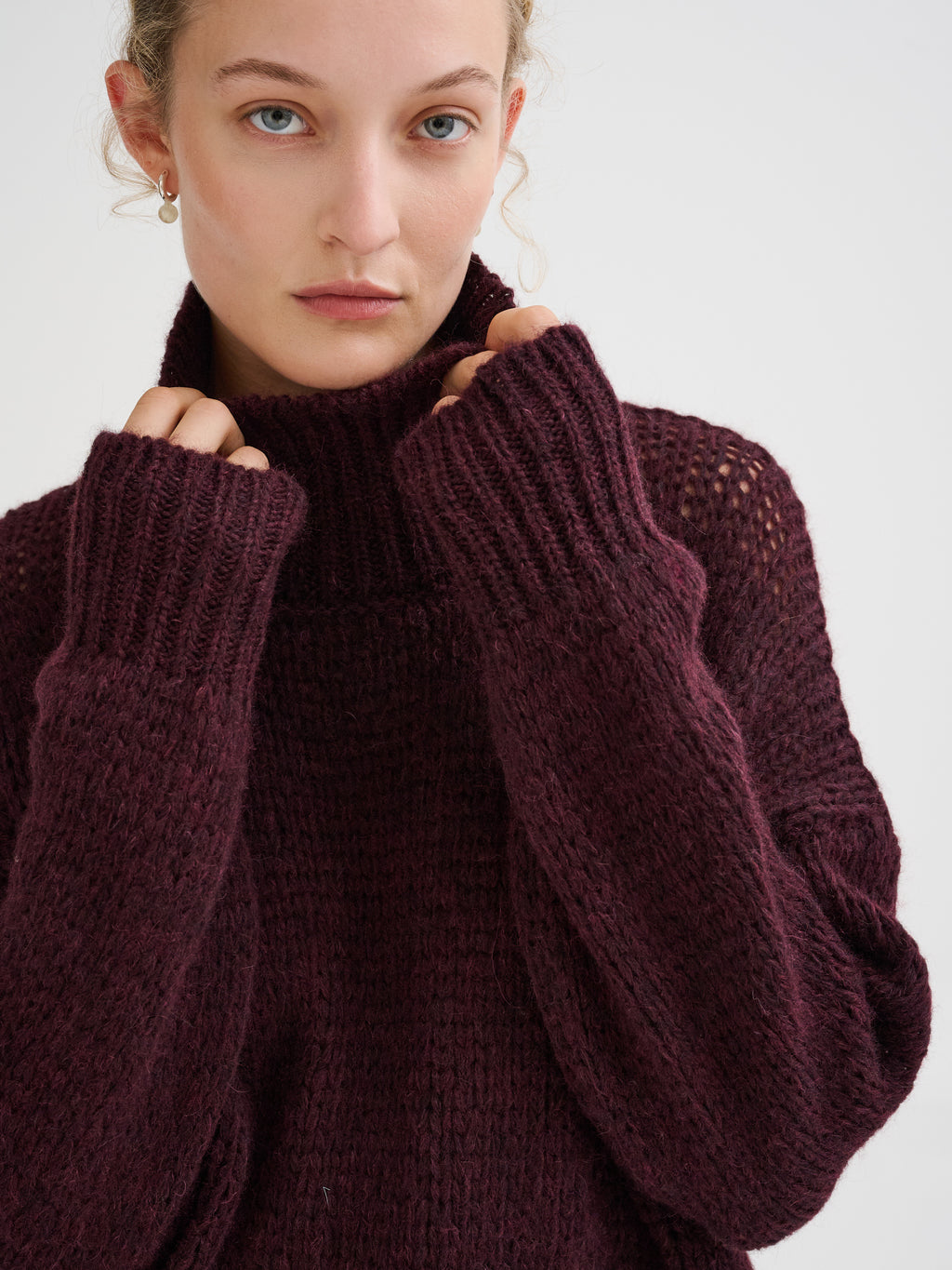 Baby alpaca turtleneck