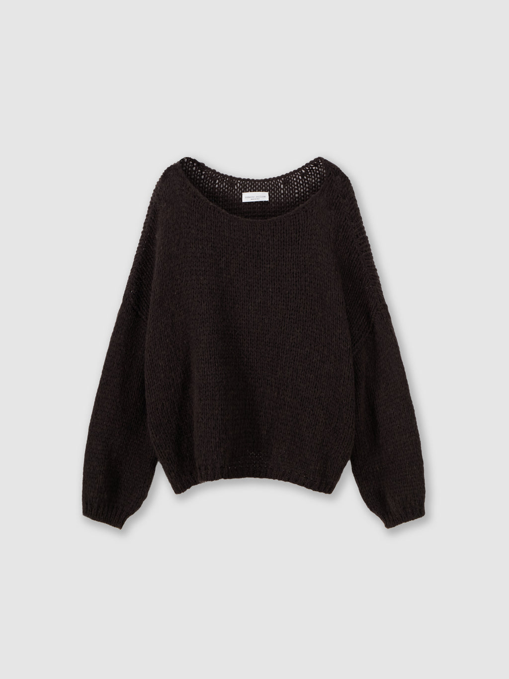 Baby alpaca boat-neck sweater