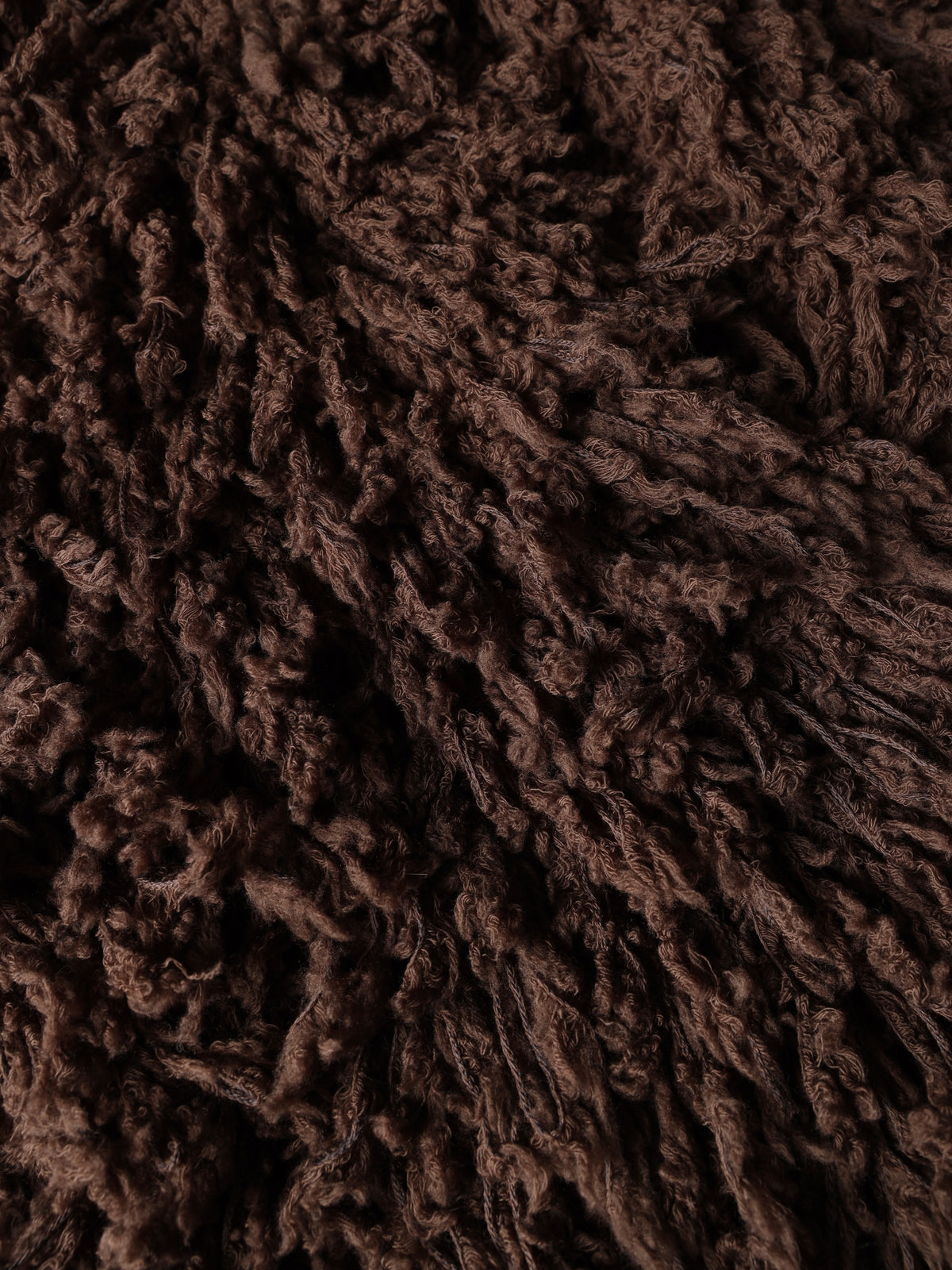 Fur-effect knit caban