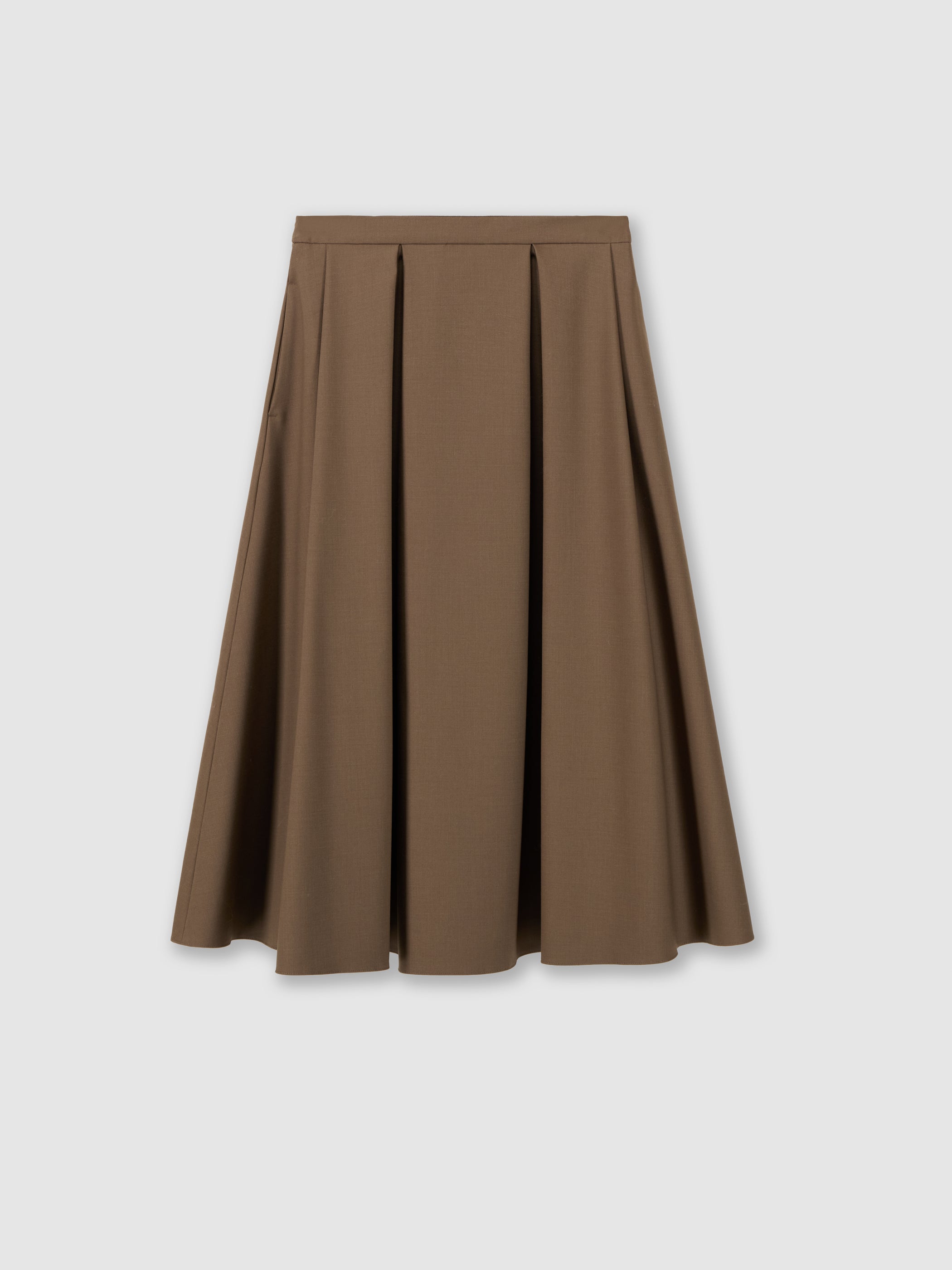 Pleated midi skirt