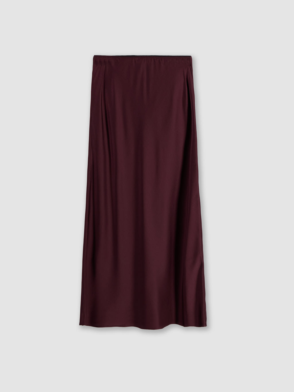 Silk midi skirt