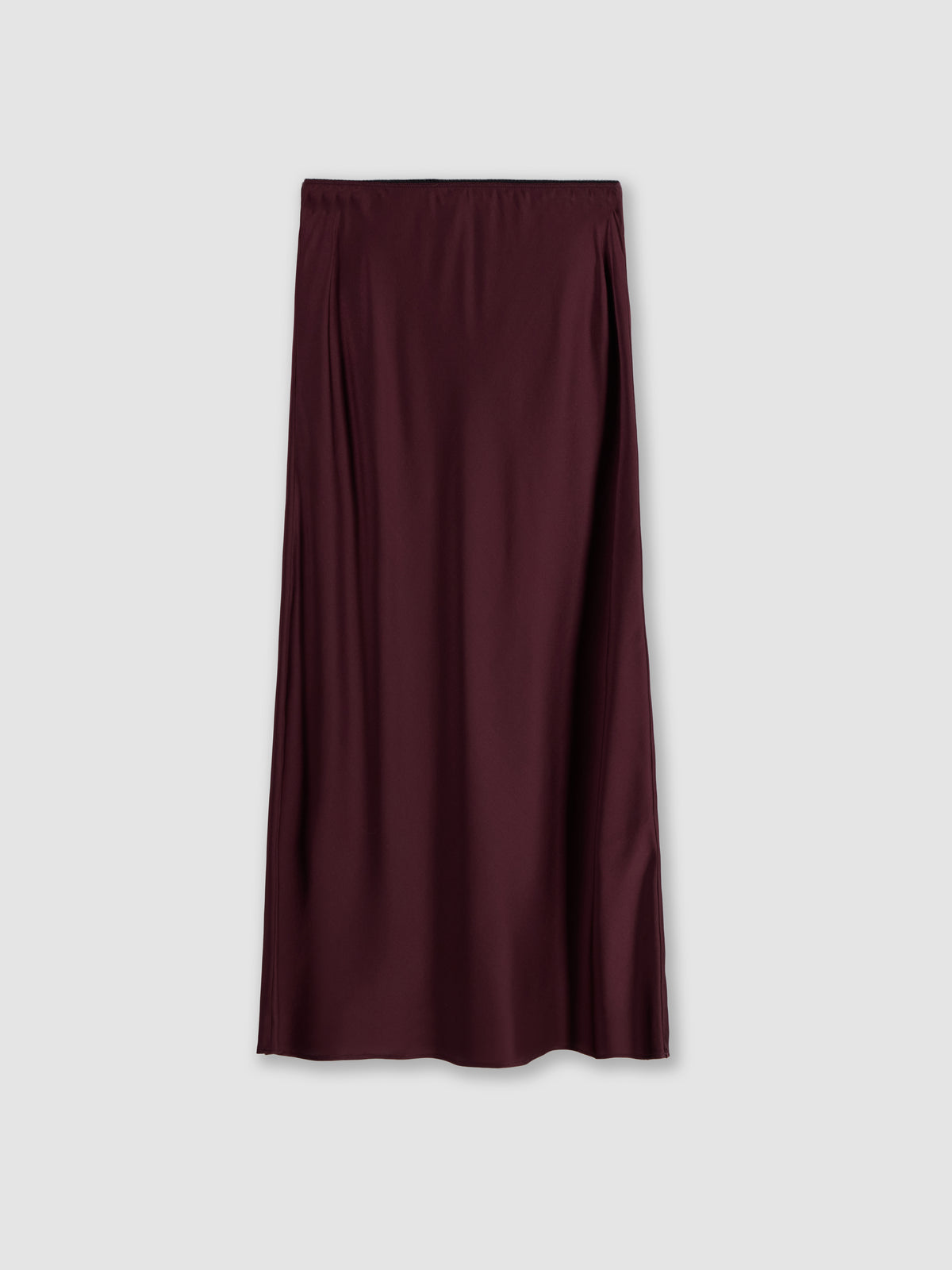 Silk midi skirt