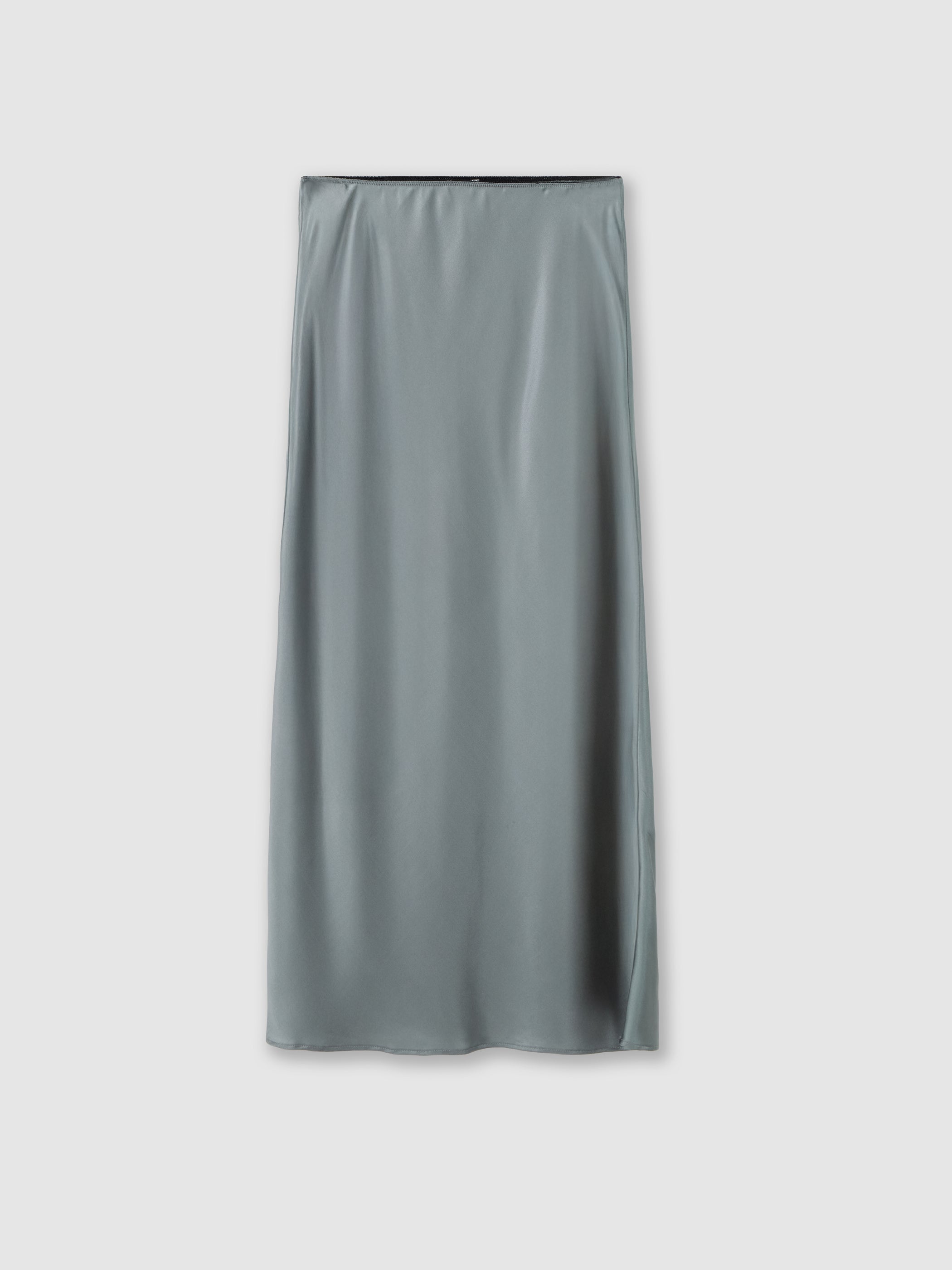 Silk midi skirt