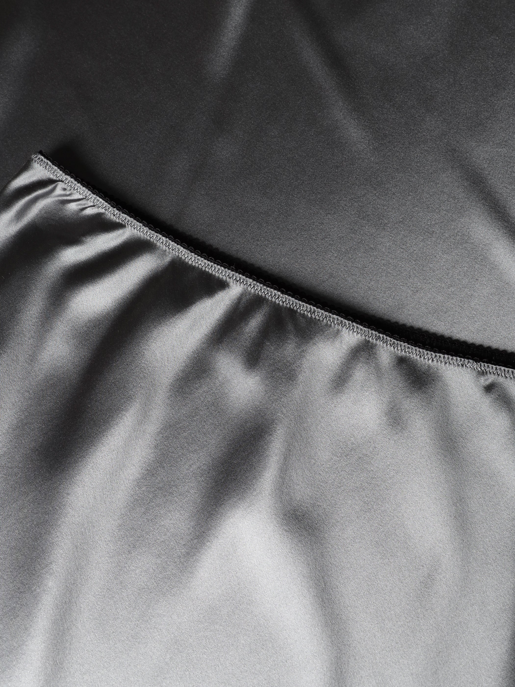 Silk midi skirt