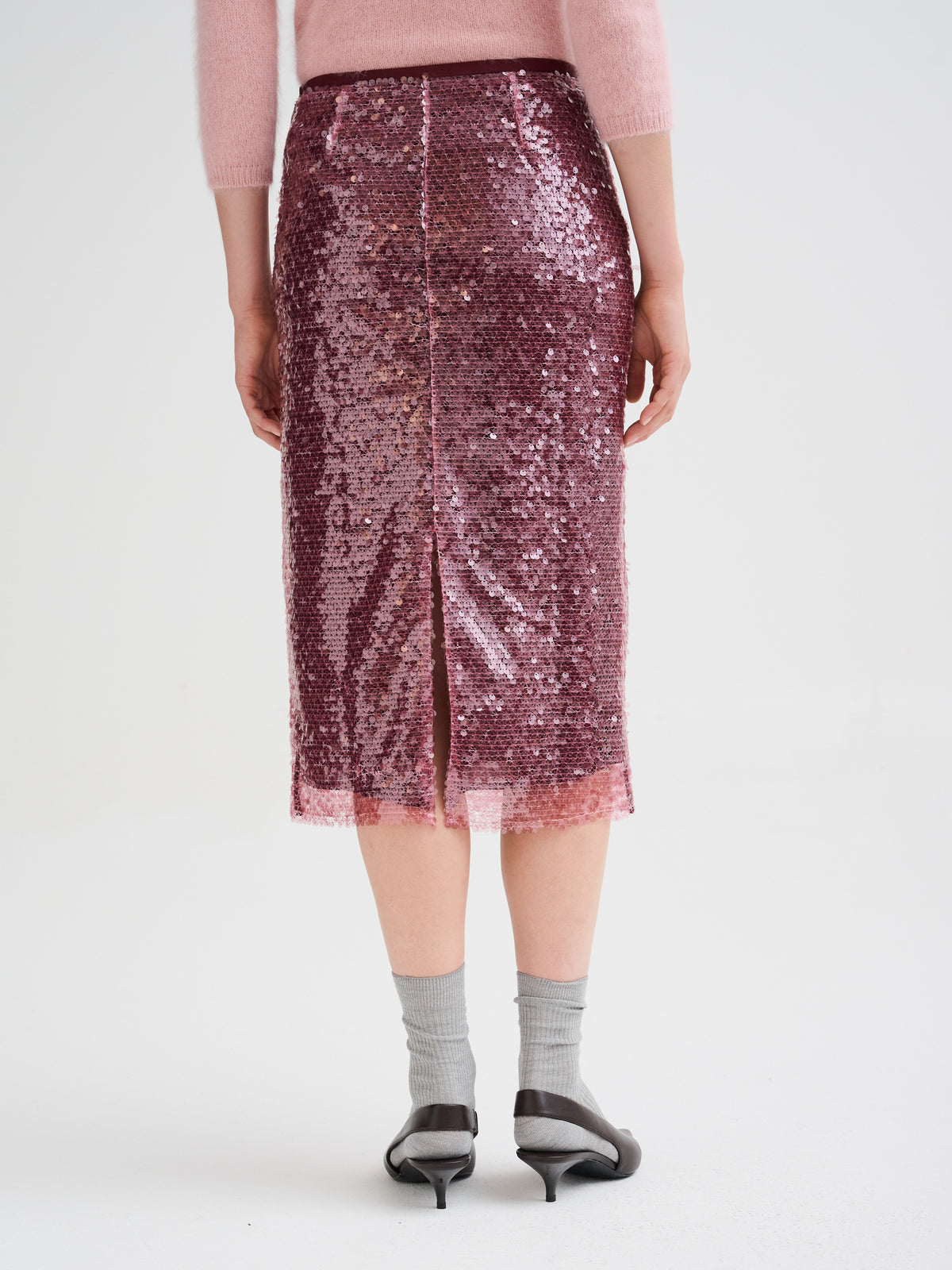 Midi sequin skirt