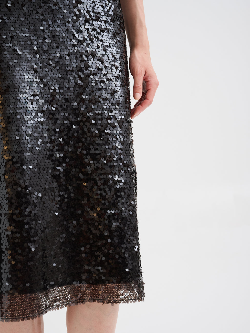 Midi sequin skirt
