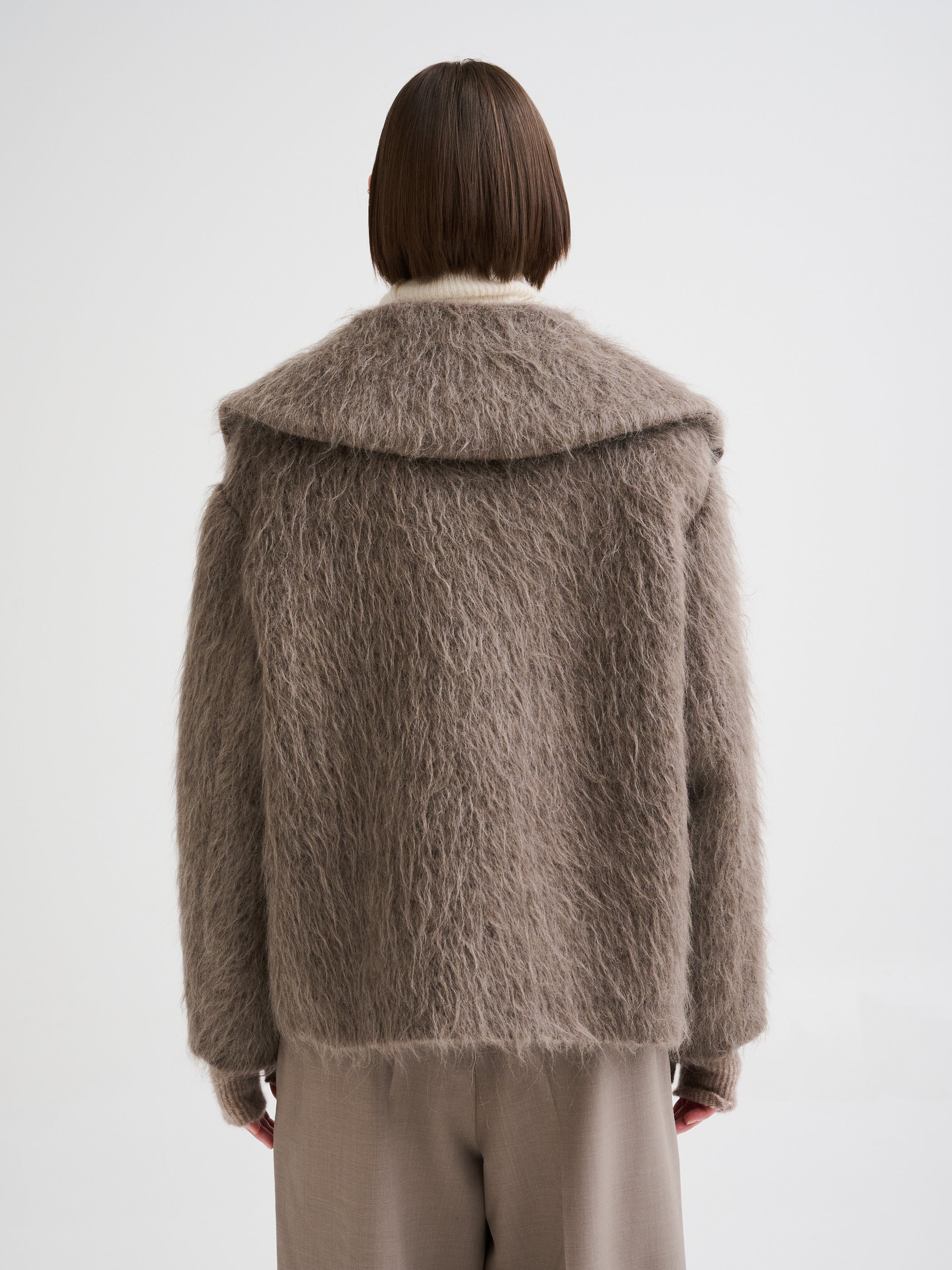 Wool, alpaca and mohair caban