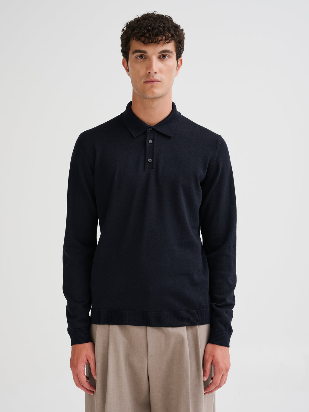 Merino wool polo
