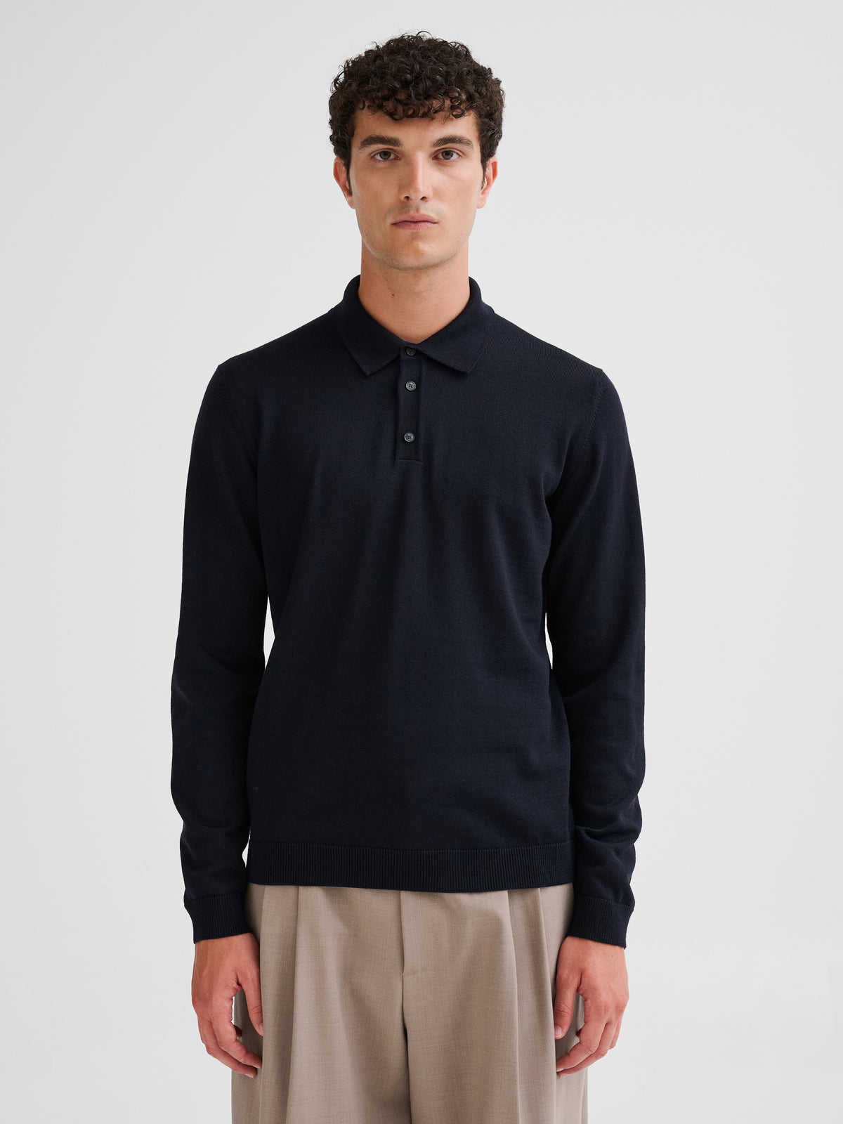Merino wool polo