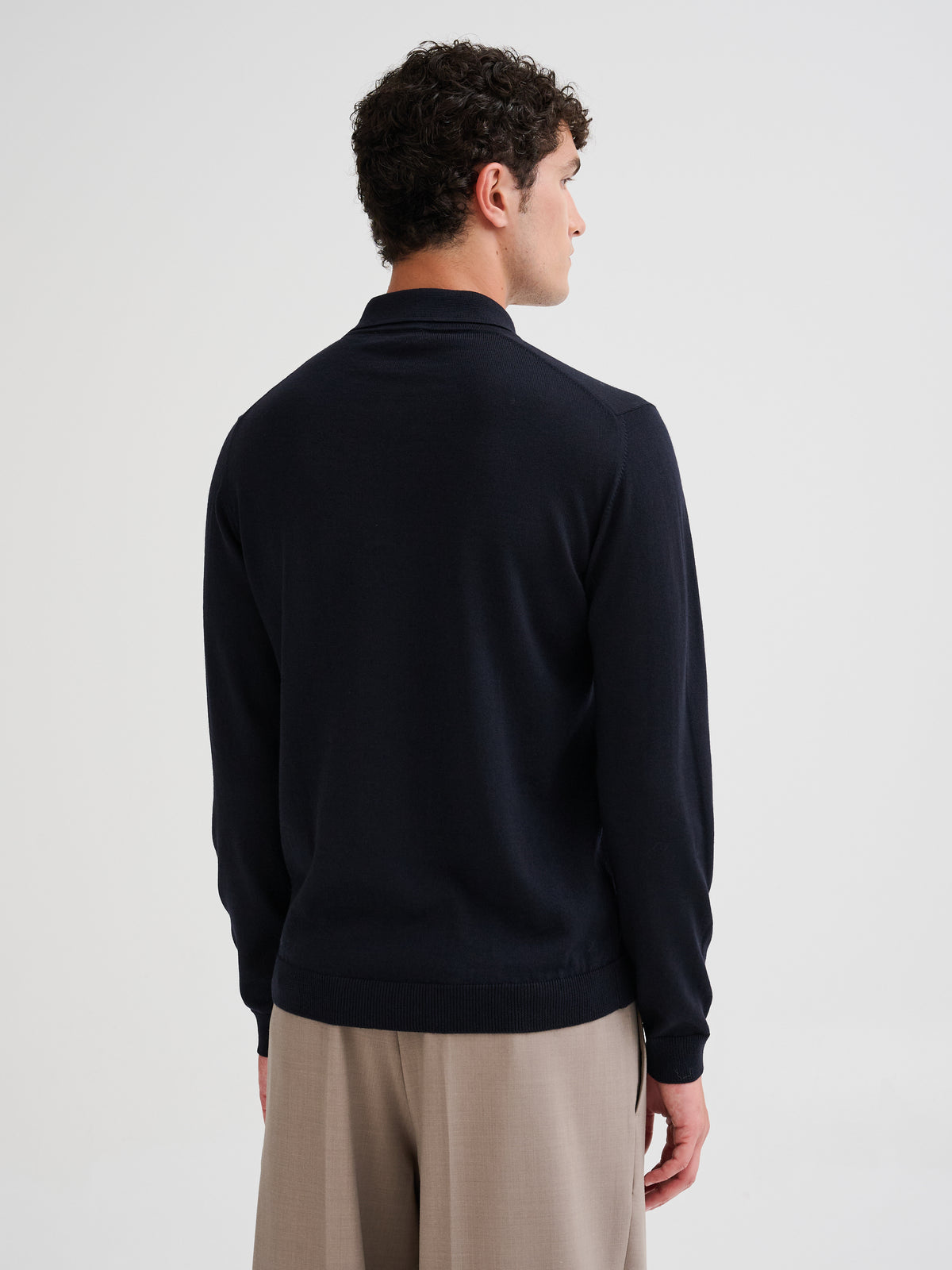 Merino wool polo