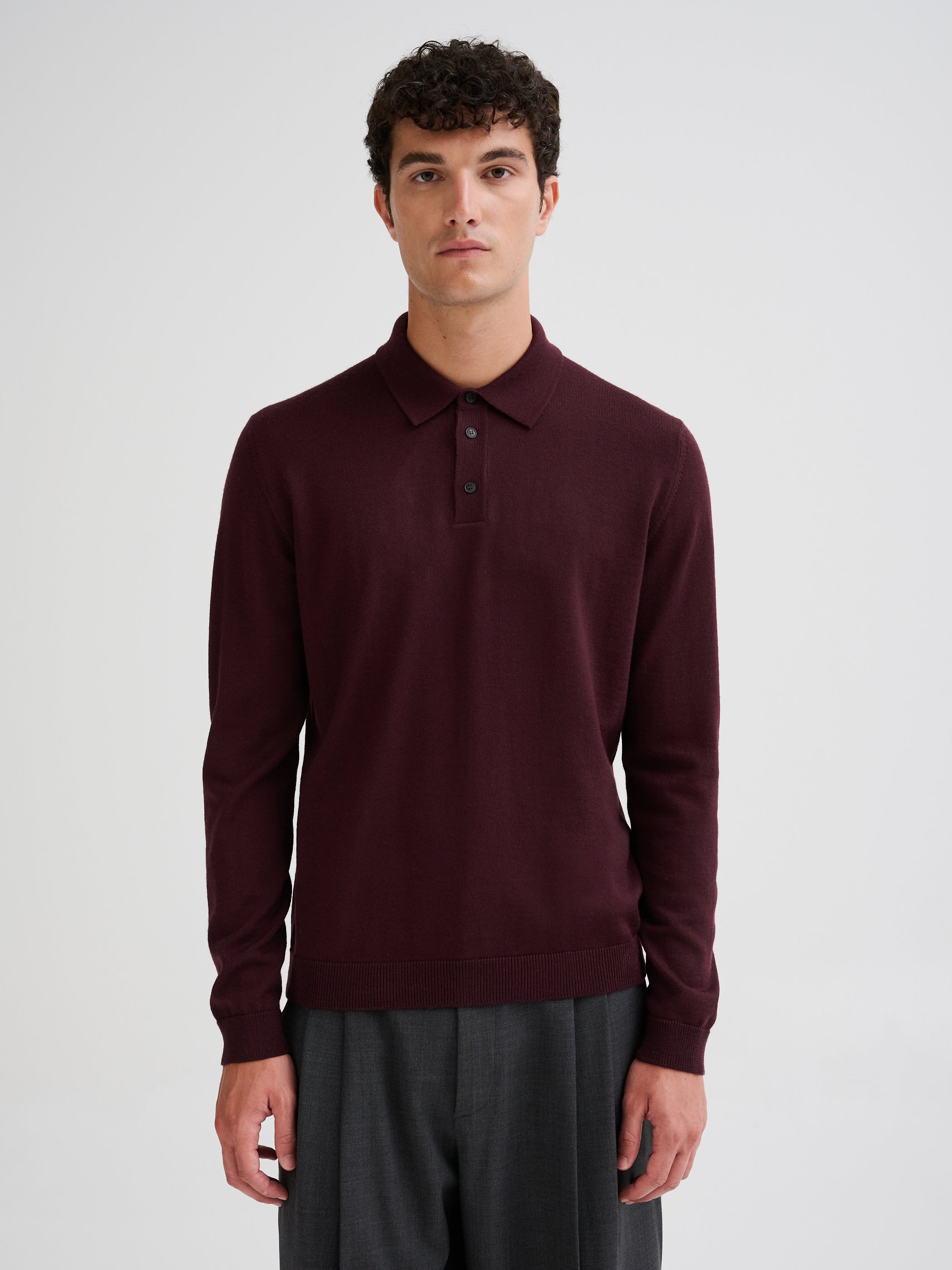 Merino wool polo