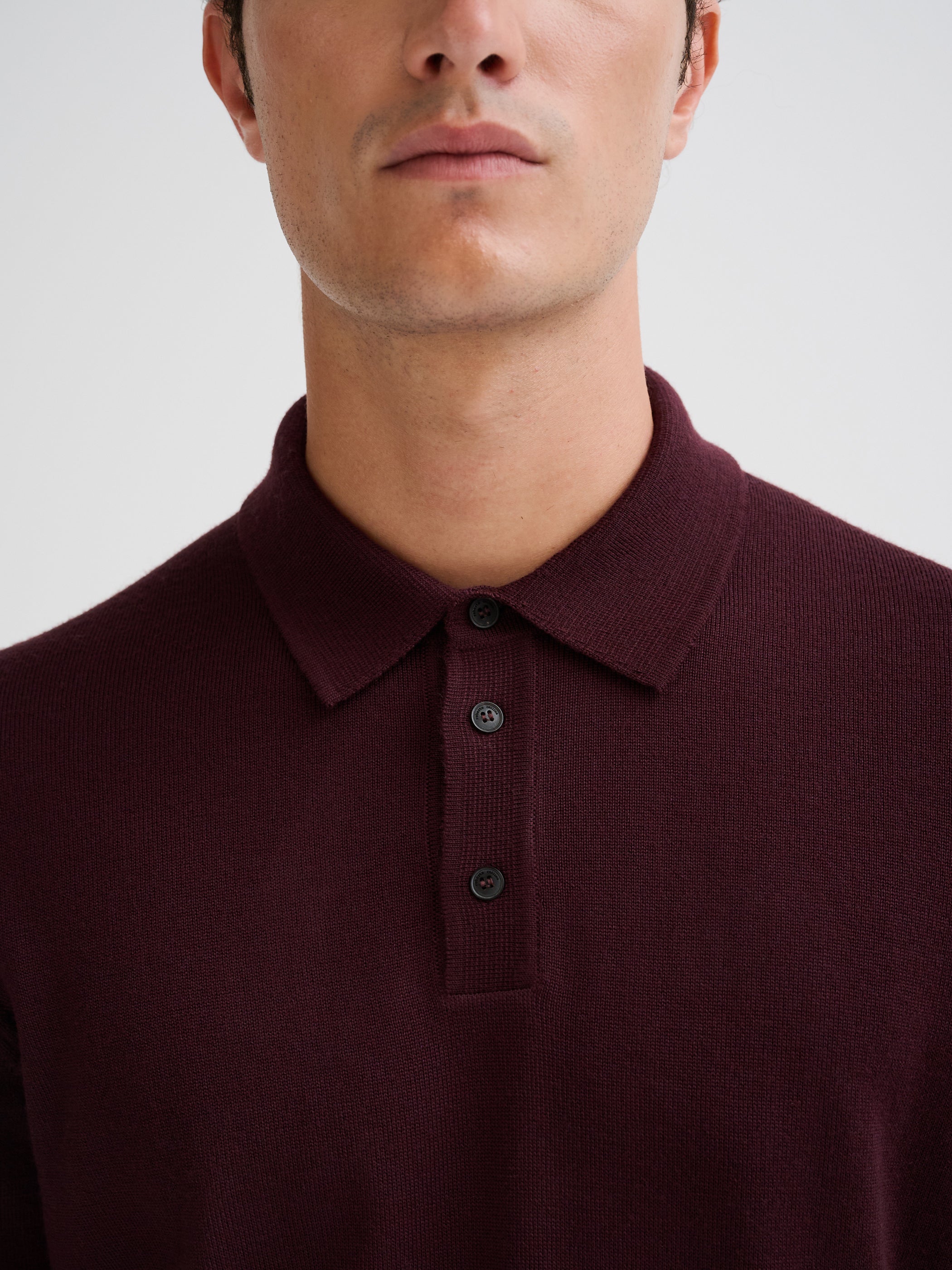 Merino wool polo