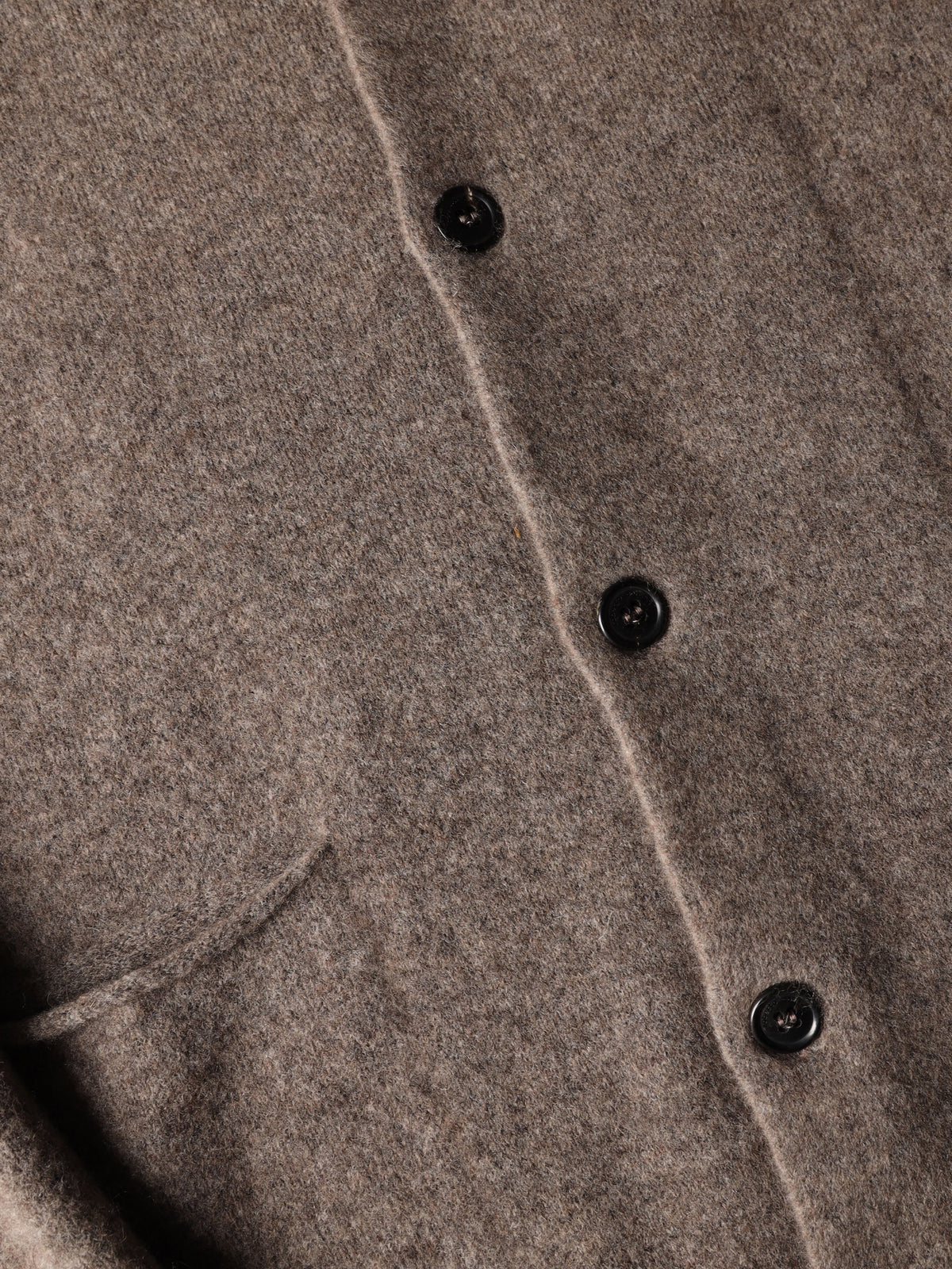 Knit jacket with stand collar