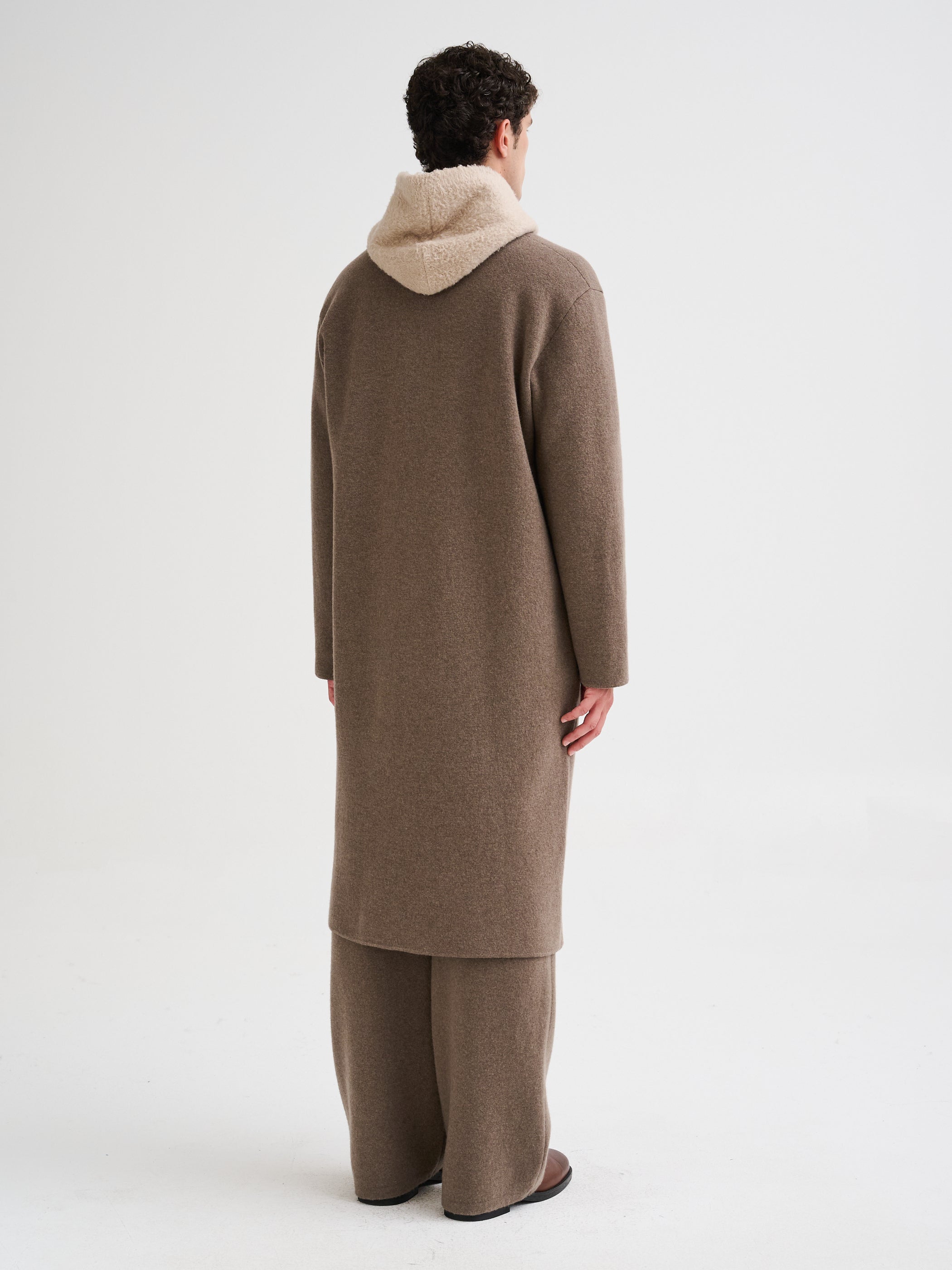 Long knit coat