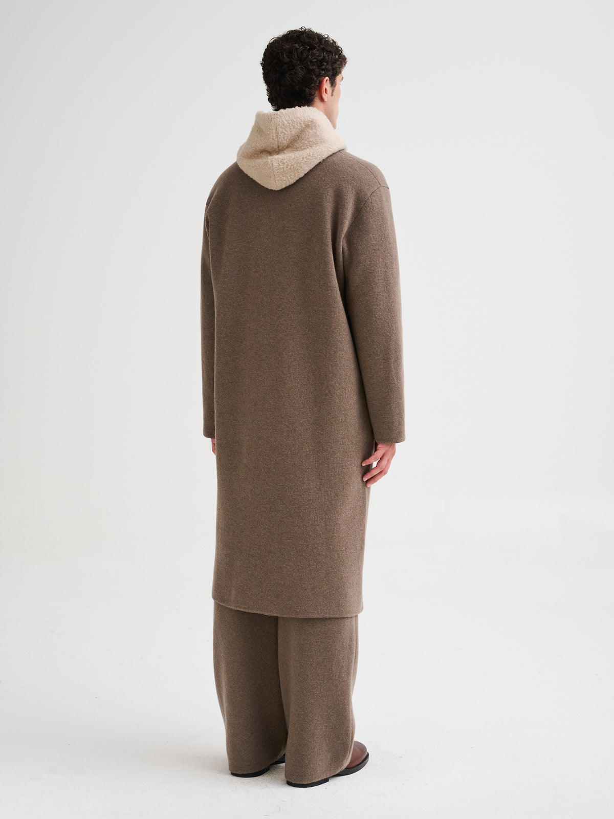 Long knit coat