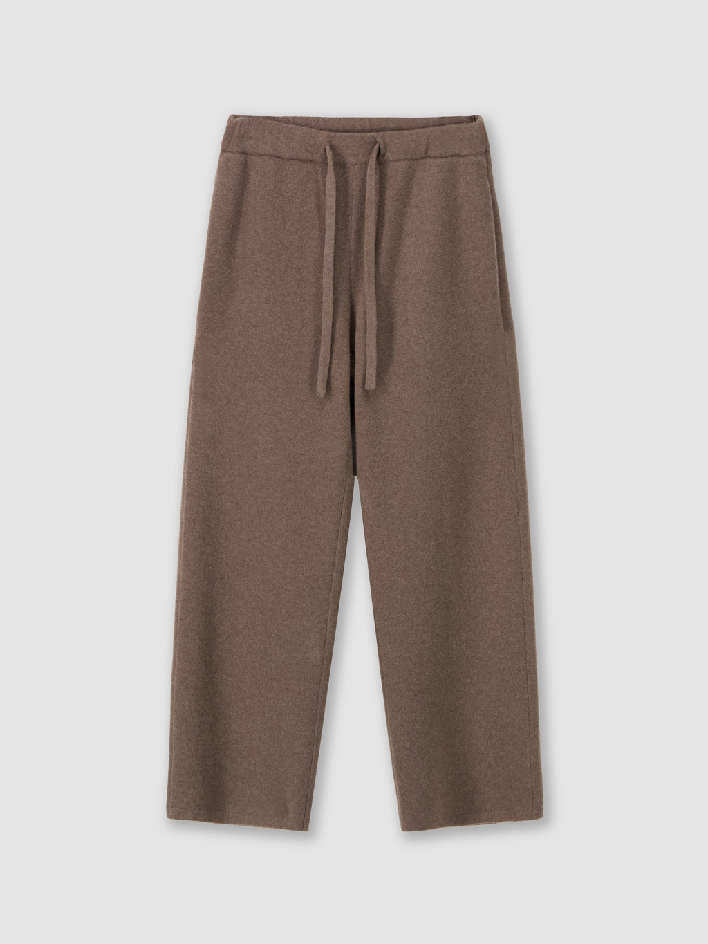 Wide-leg knit trousers