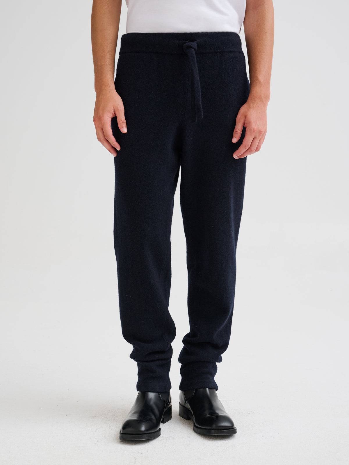 Knitted jogger trousers