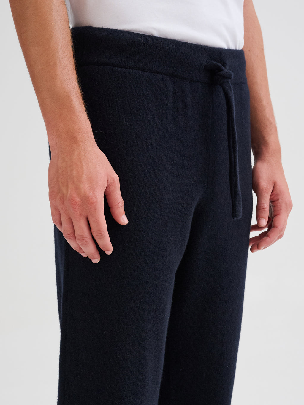 Knitted jogger trousers