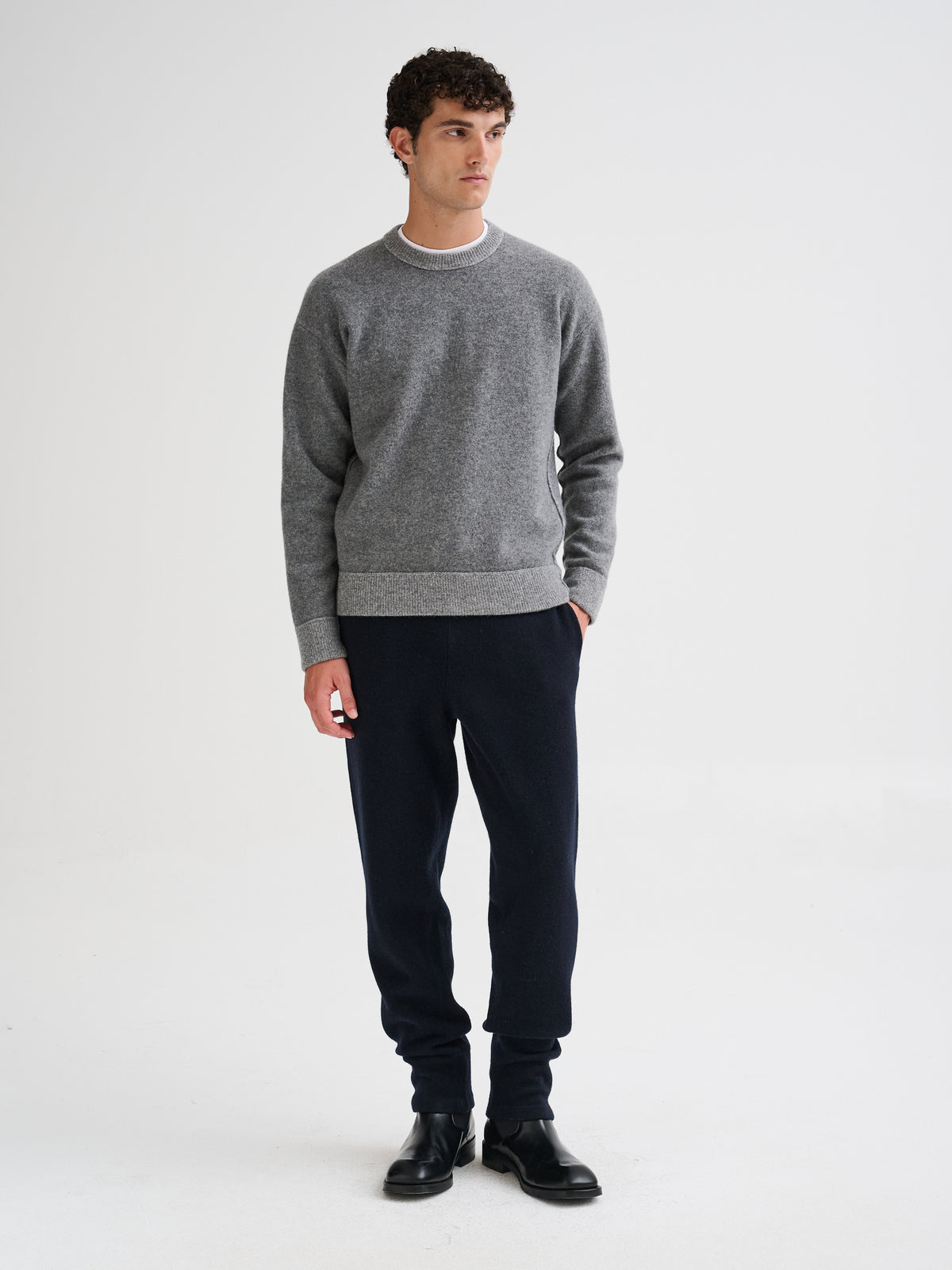 Knitted jogger trousers