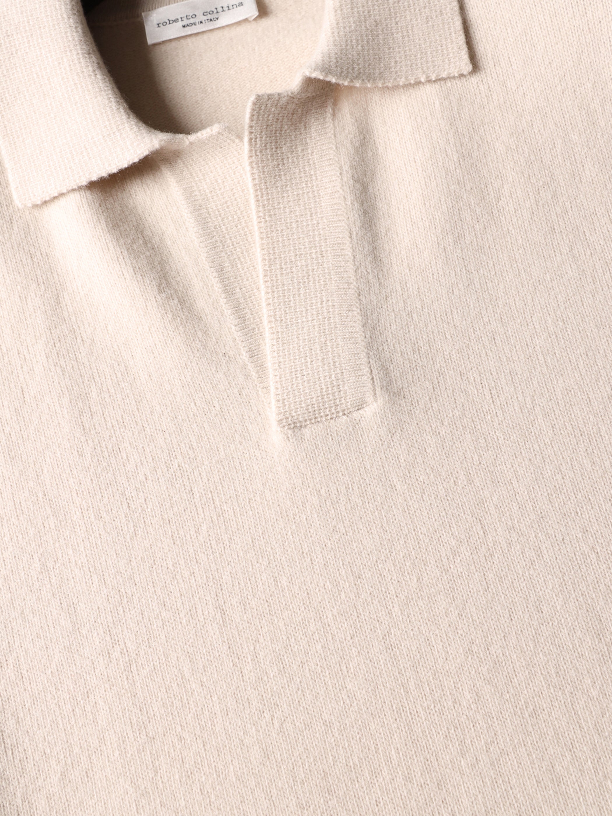 Oversized buttonless polo