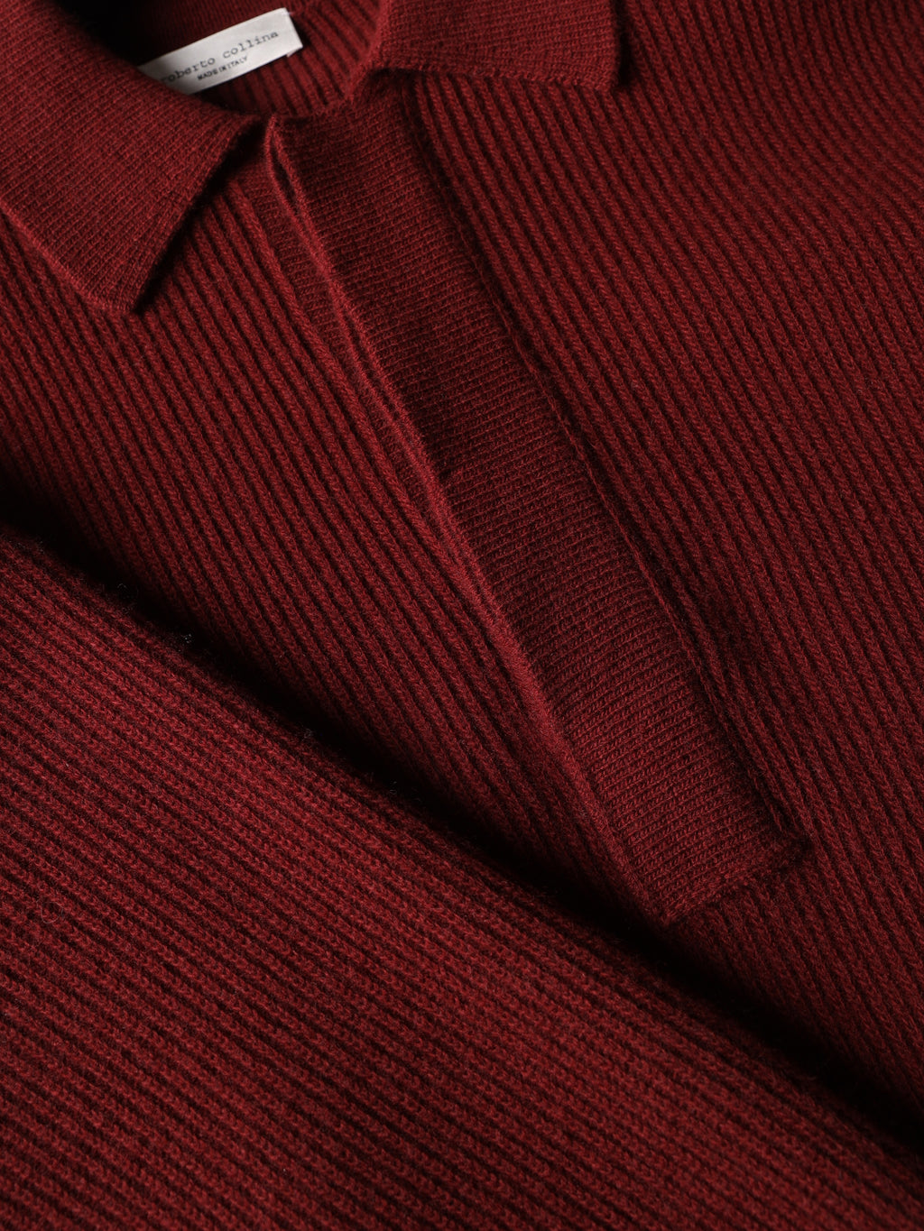 Oversized ribbed polo