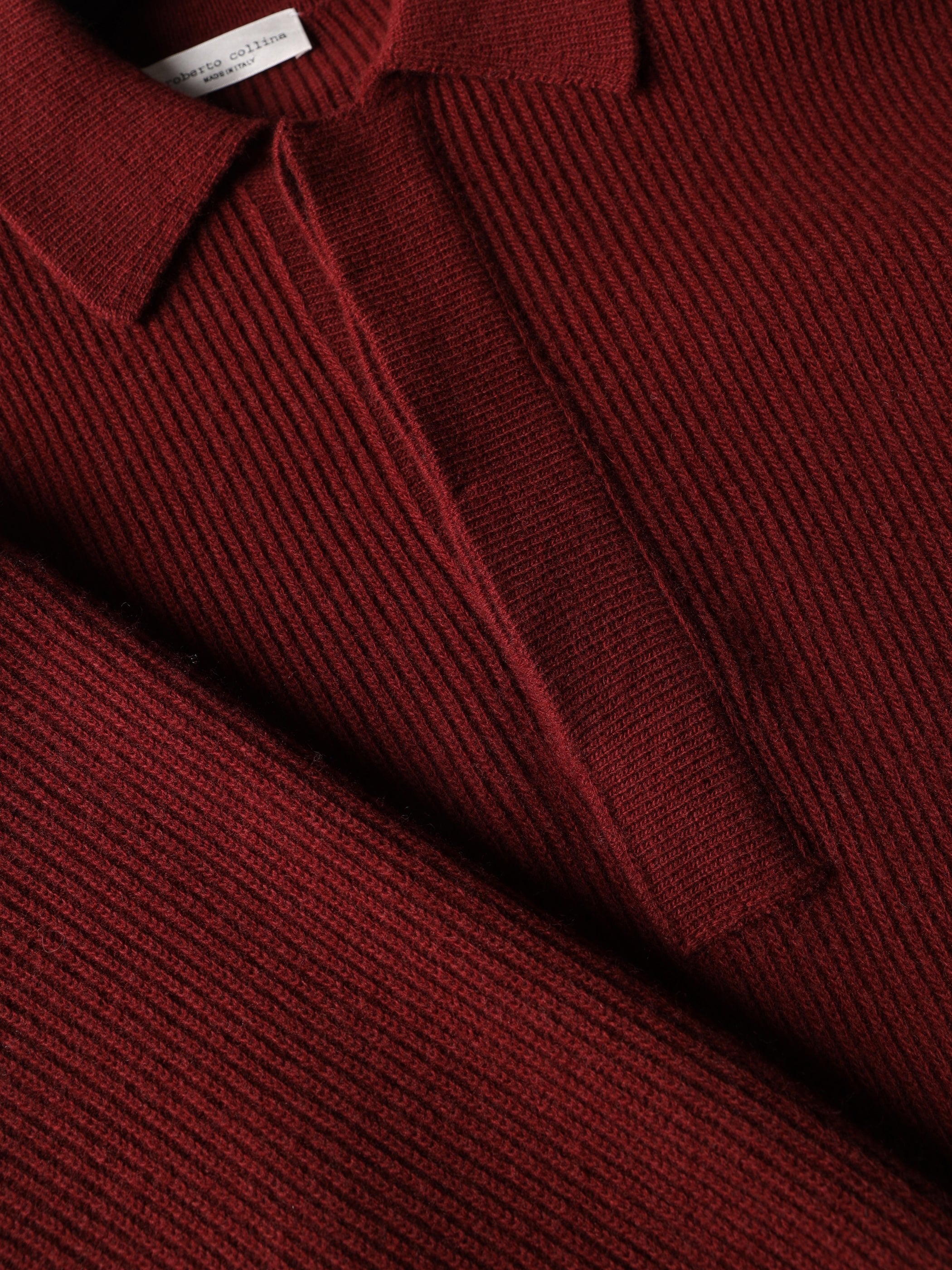 Oversized ribbed polo