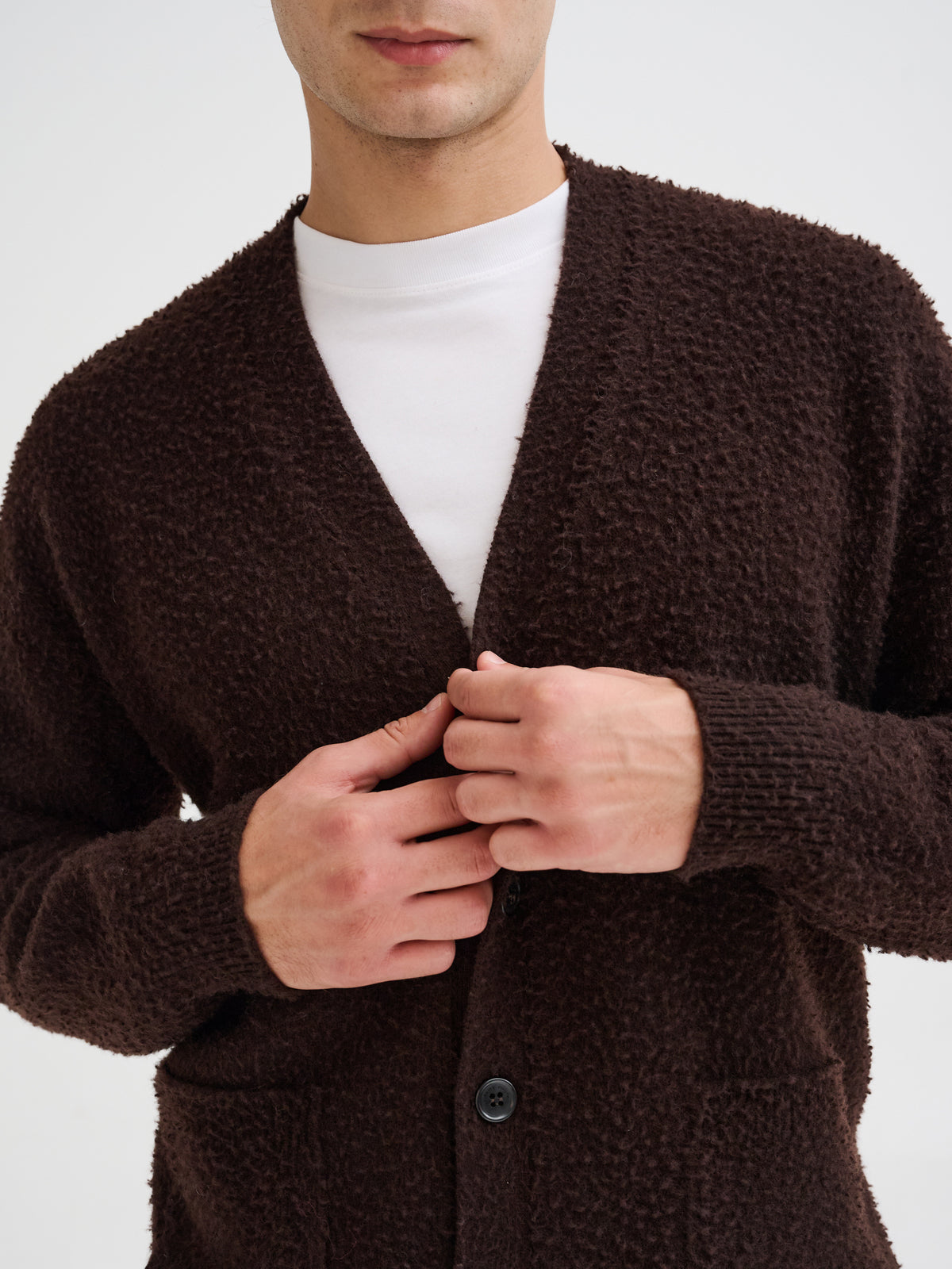 Oversized Casentino cardigan
