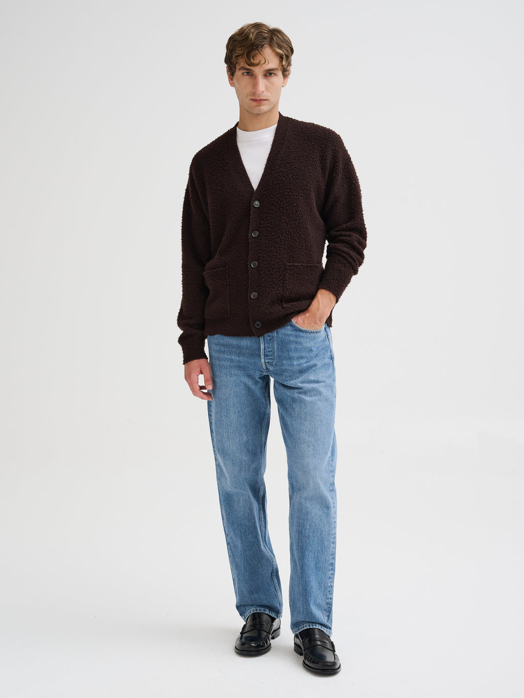 Oversized Casentino cardigan