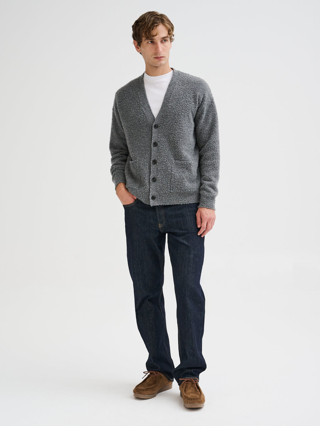 Oversized Casentino cardigan
