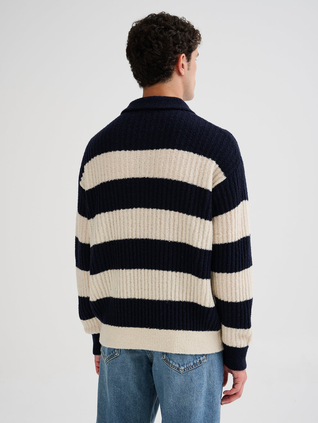 Ribbed marinière polo