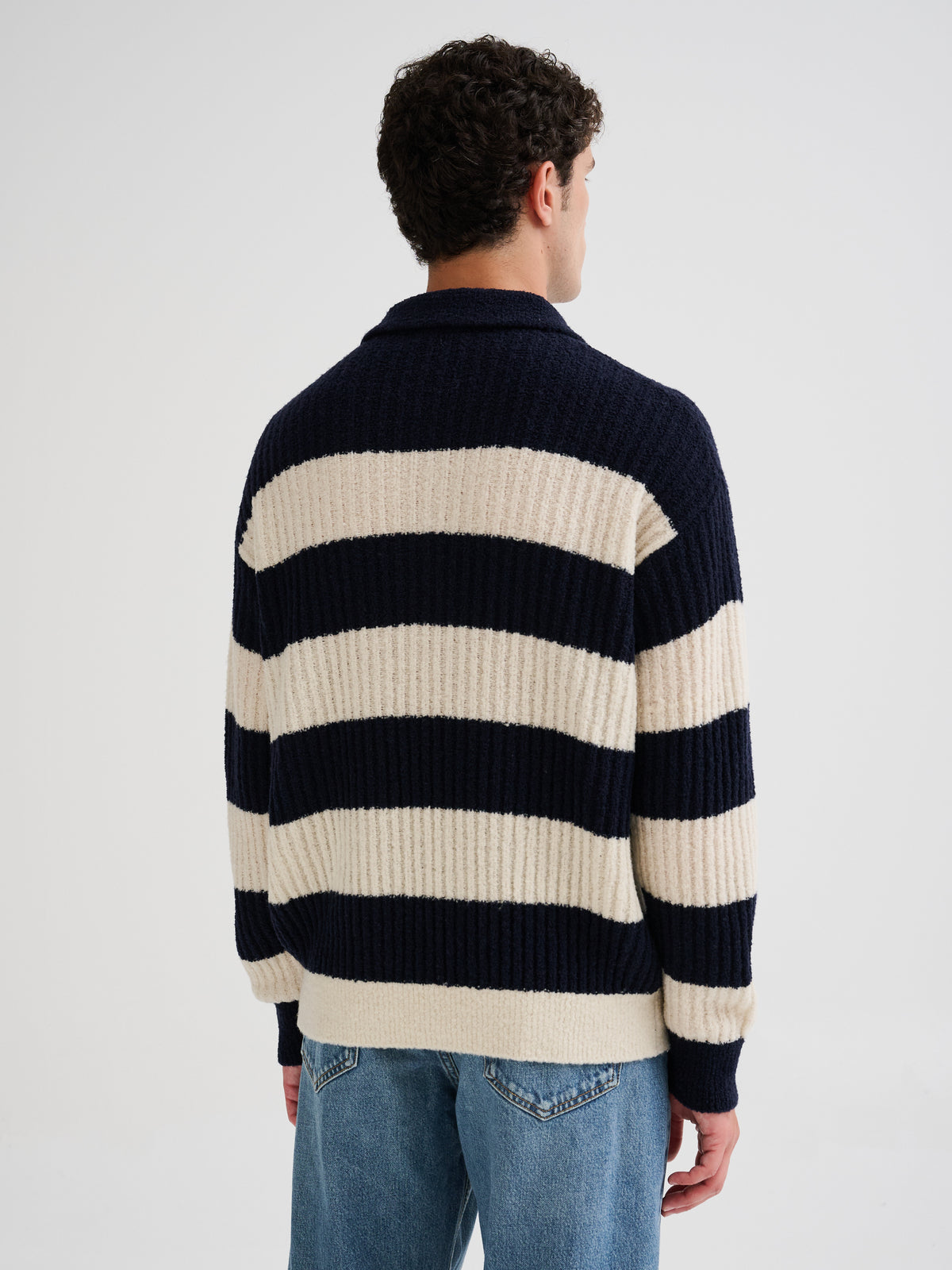 Ribbed marinière polo