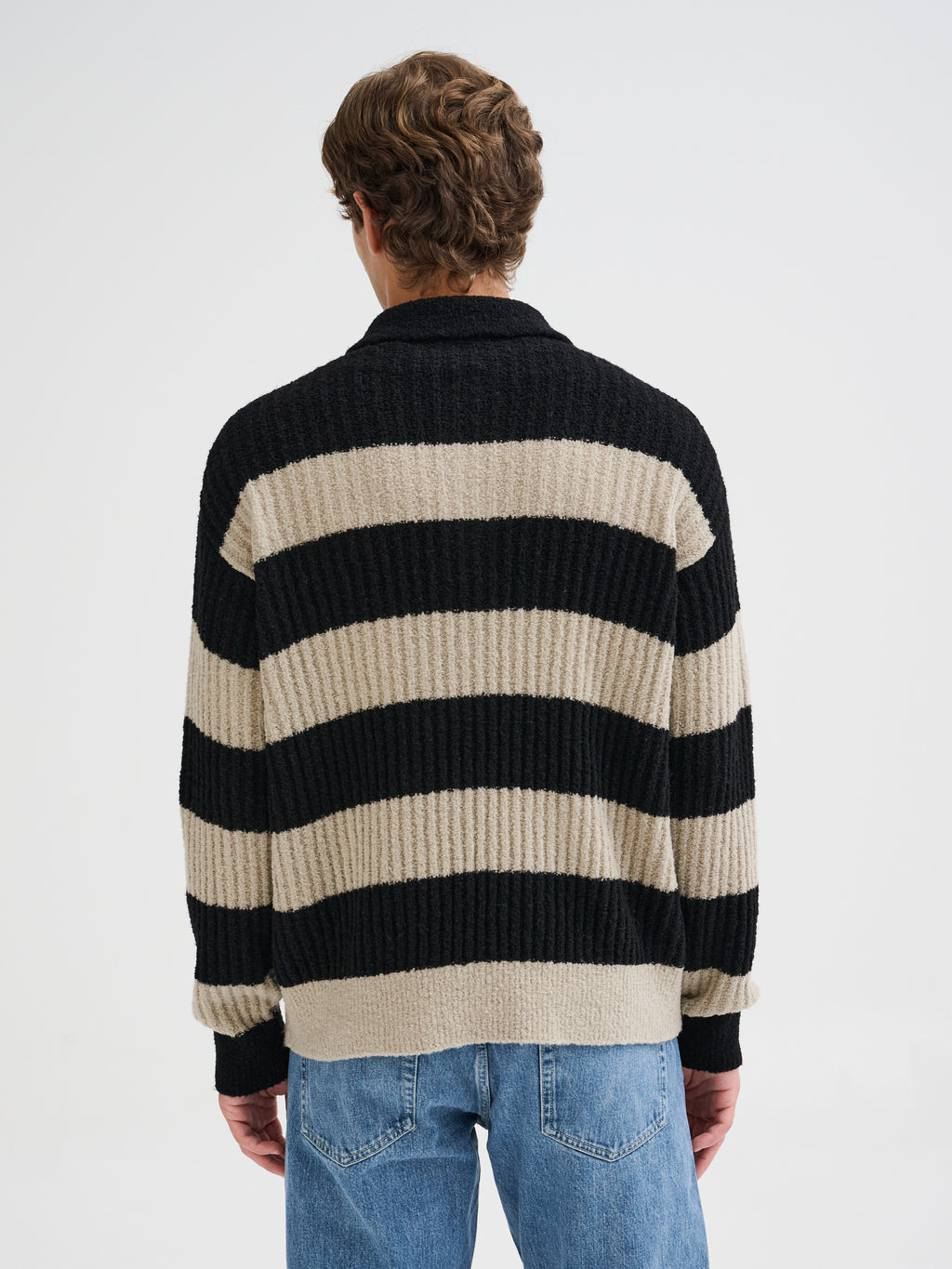 Ribbed marinière polo