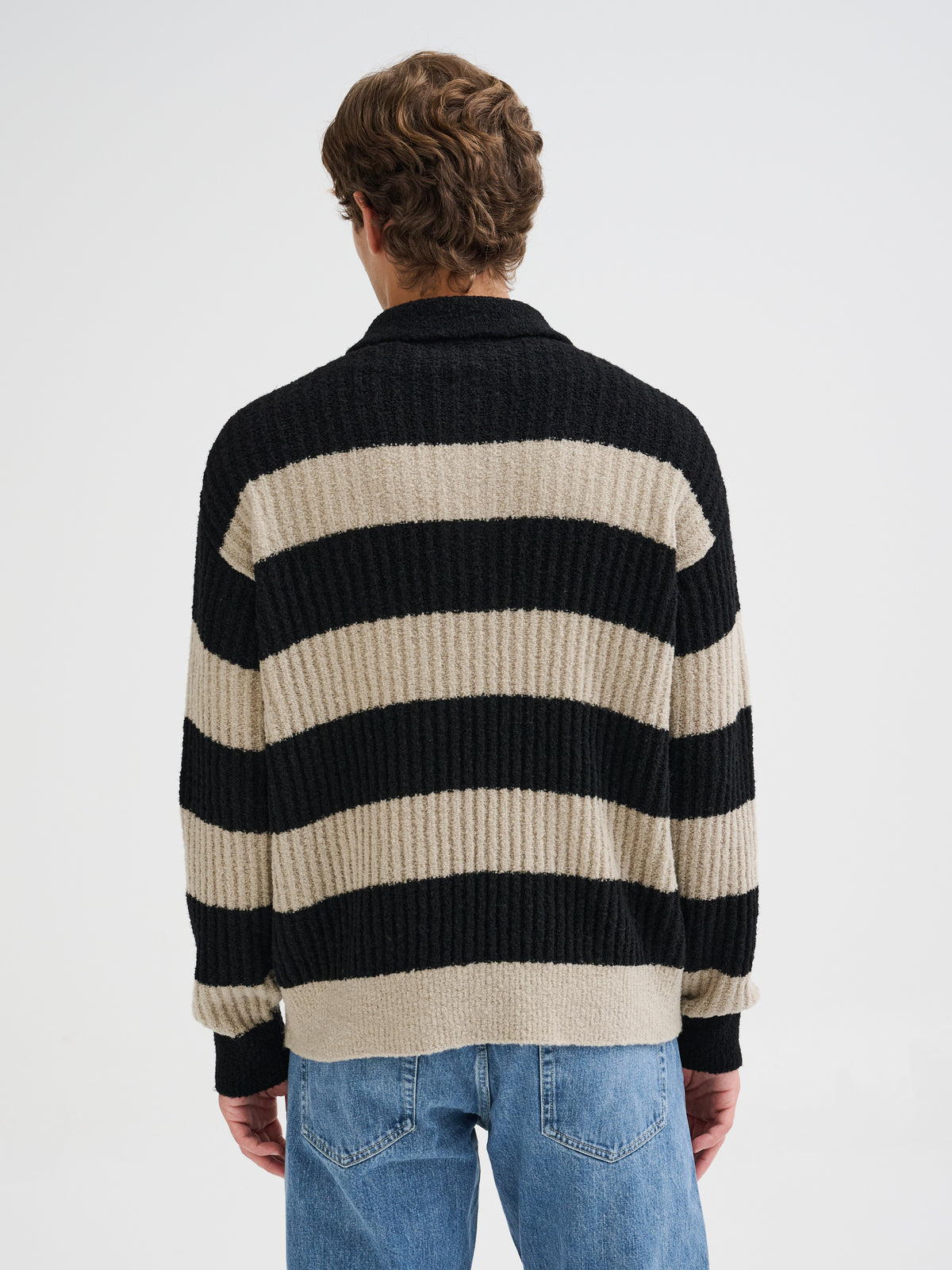 Ribbed marinière polo