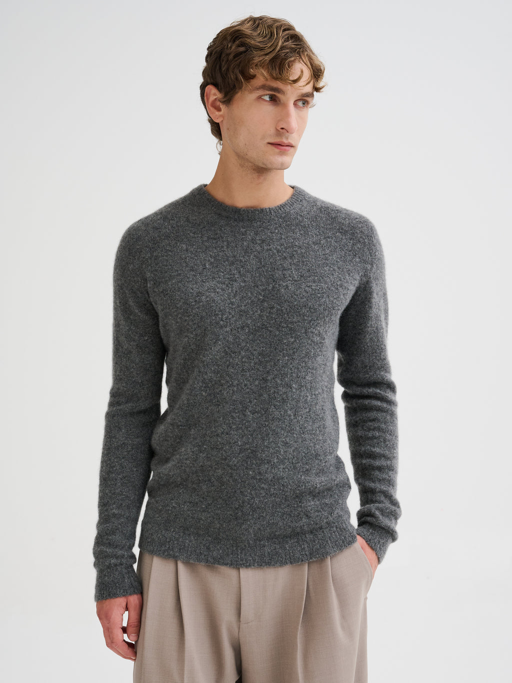 Cashmere and silk sweater