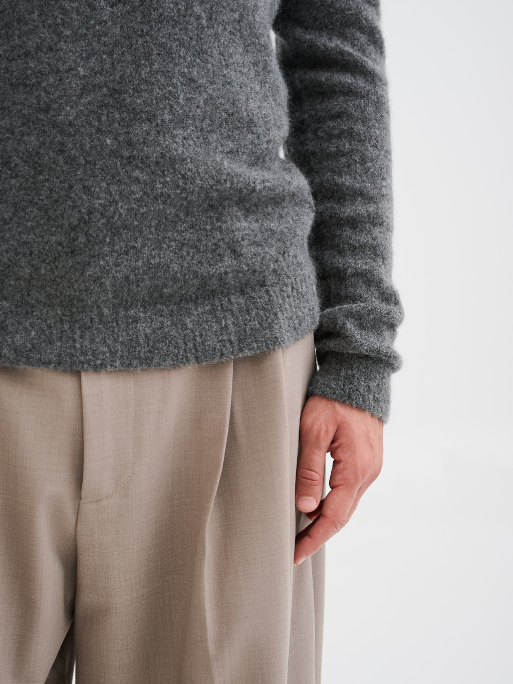 Cashmere and silk sweater