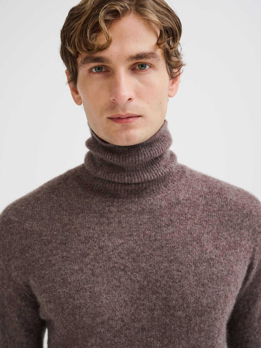 Cashmere and silk turtleneck