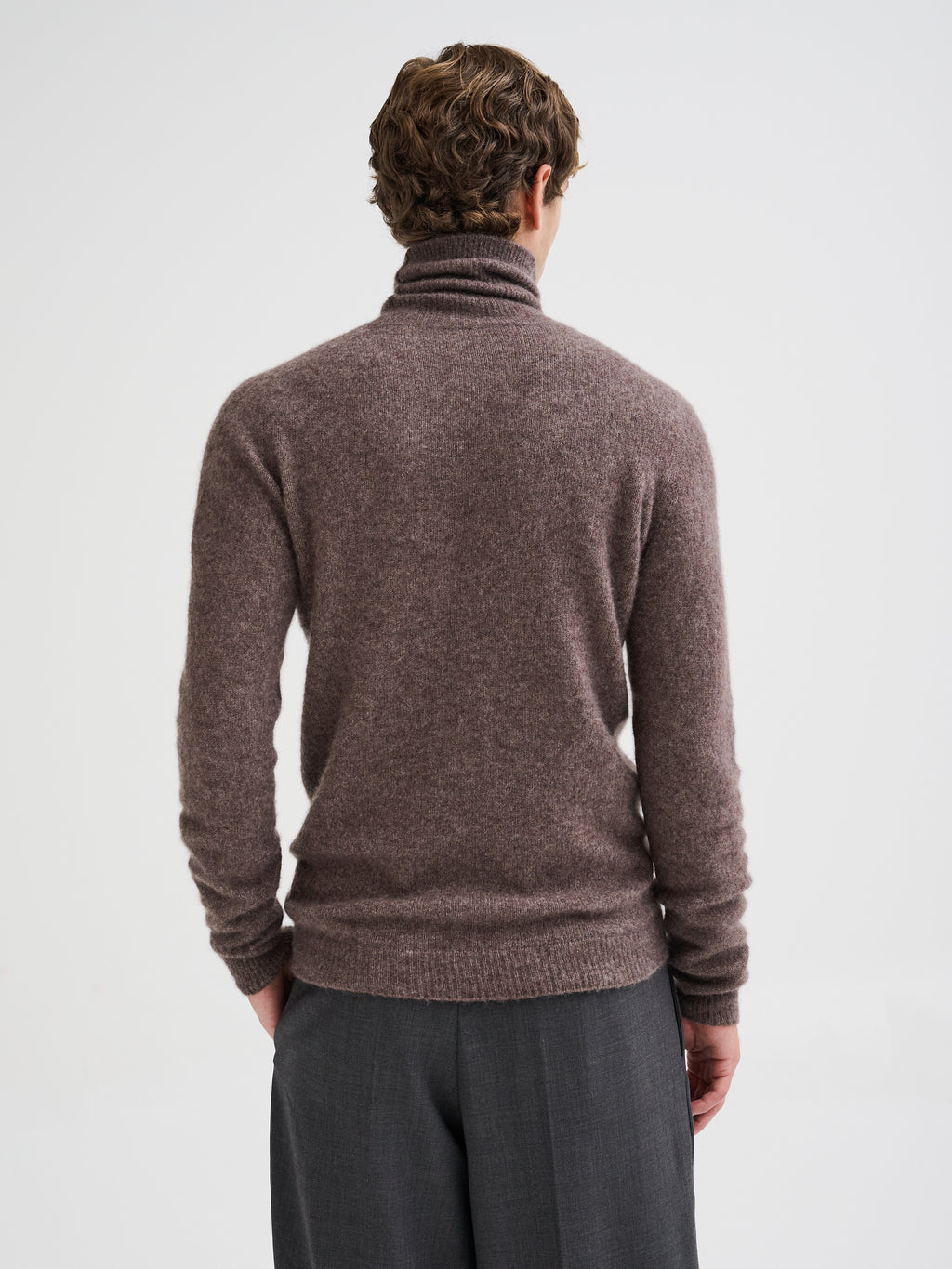 Cashmere and silk turtleneck