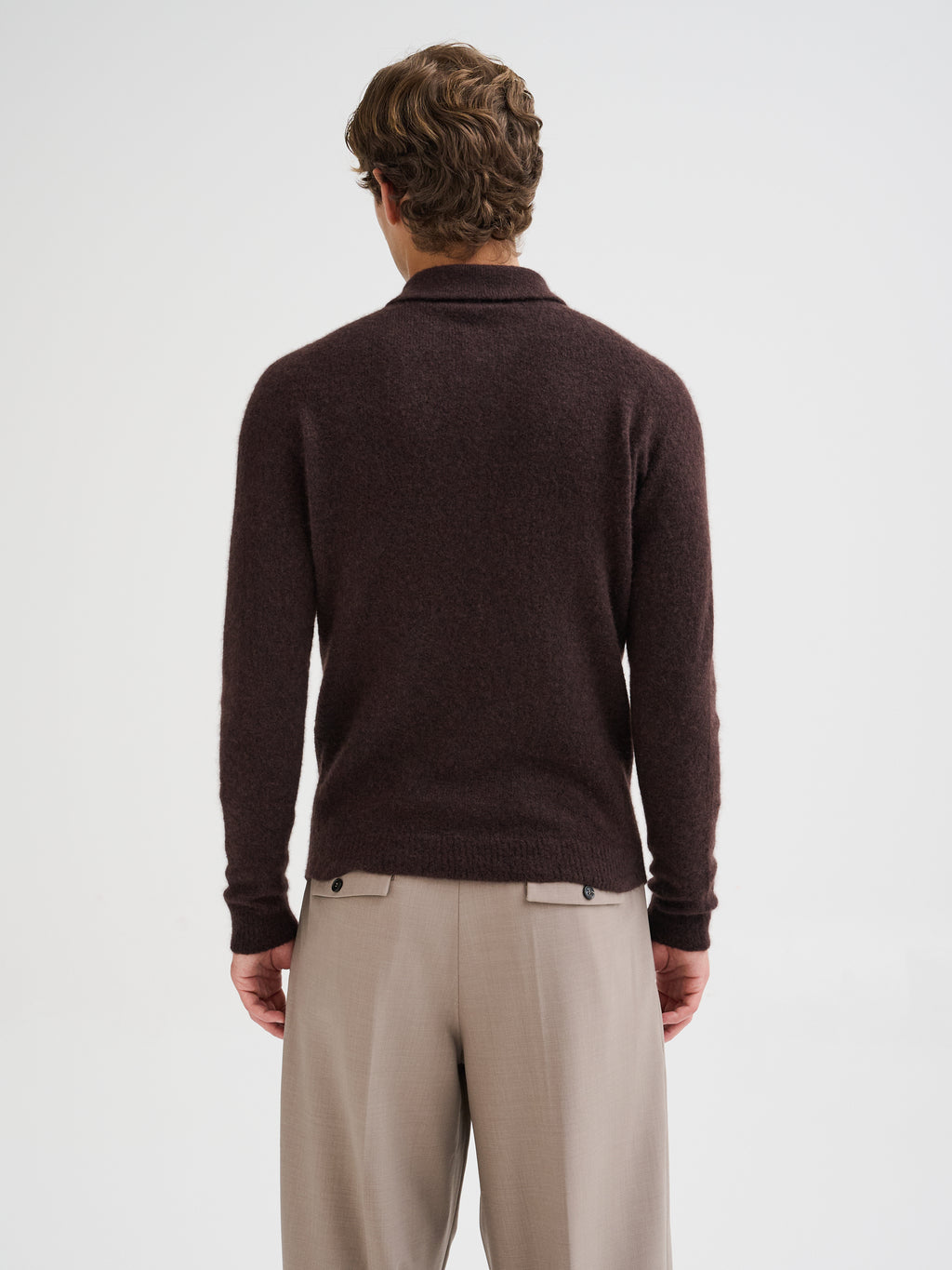 Cashmere and silk polo