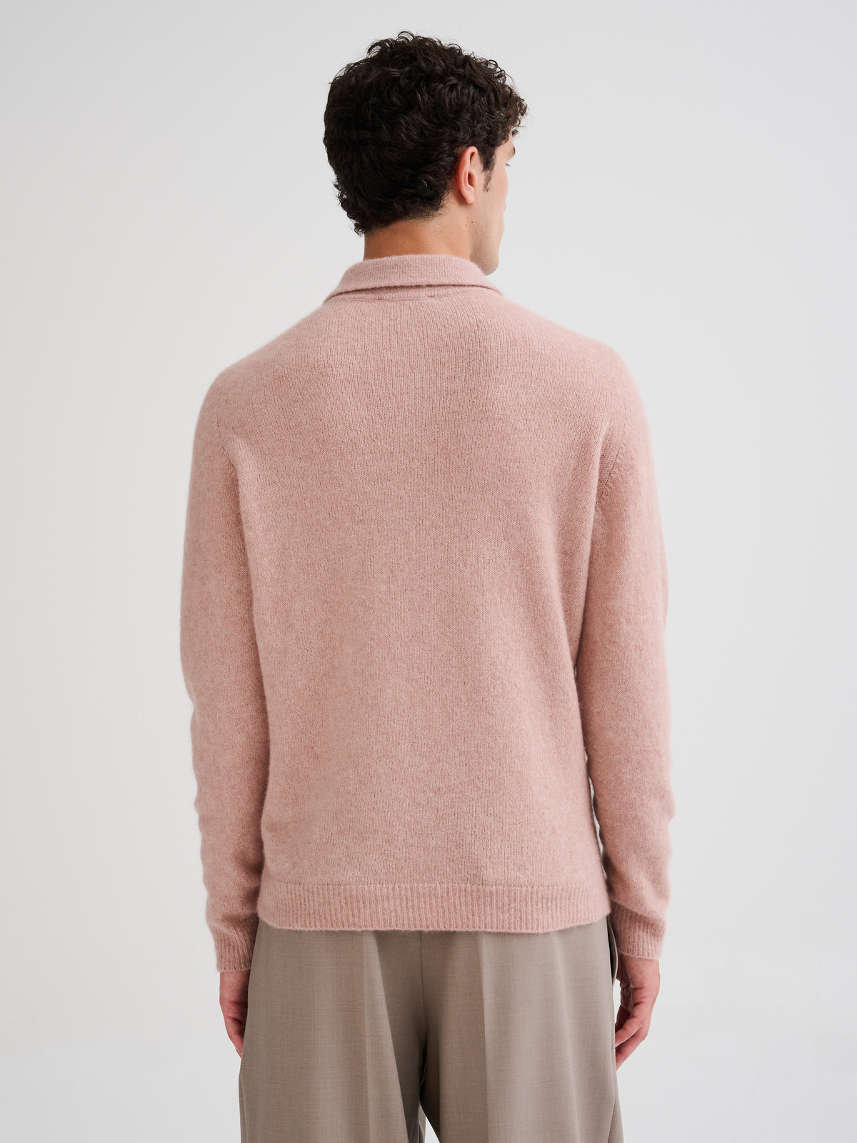 Cashmere and silk polo